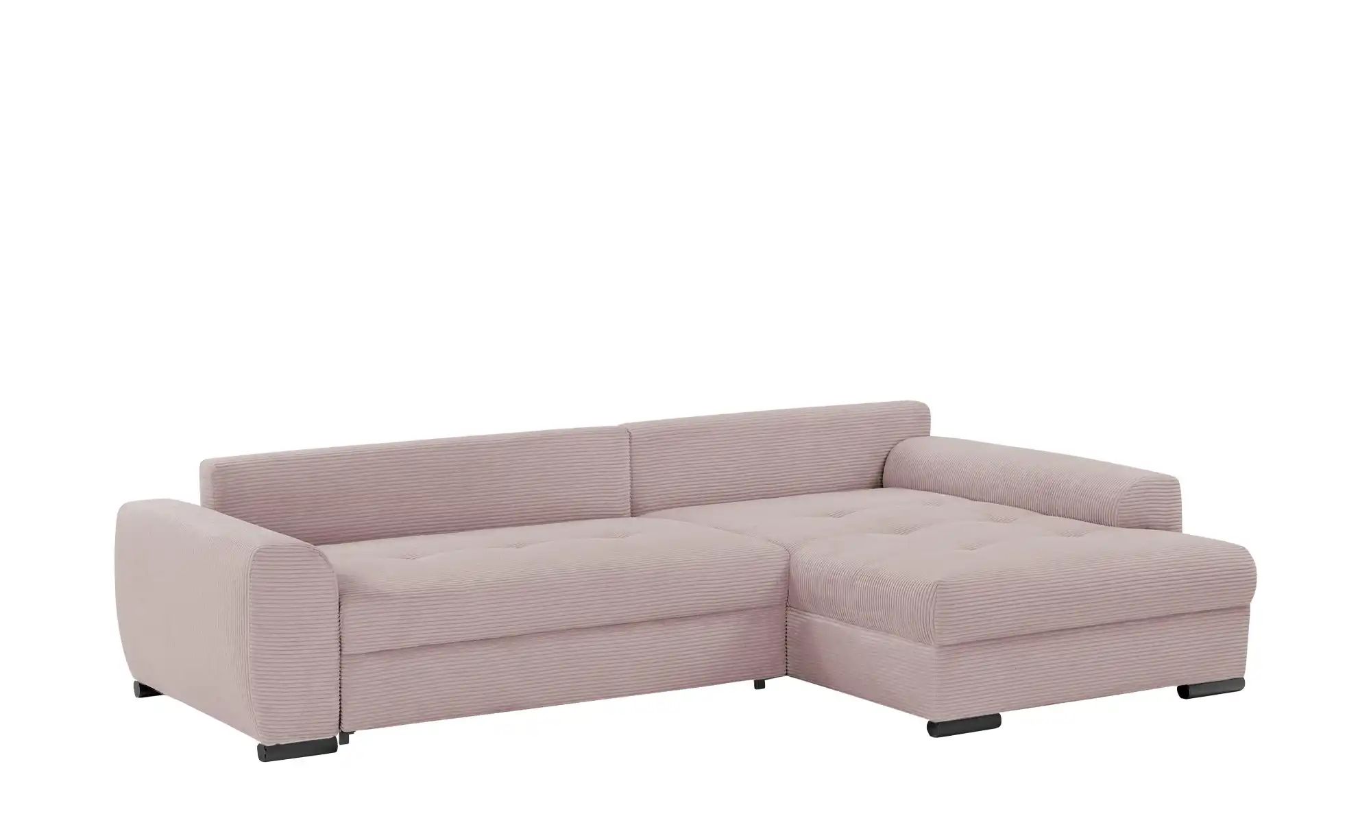 Thumbnail - bobb Ecksofa in kuscheligem Cordstoff Soumia ¦ rosa/pink ¦ Maße (cm): B: 283 H: 91 T: 181.0 Polstermöbel > Sofas > Eckso...