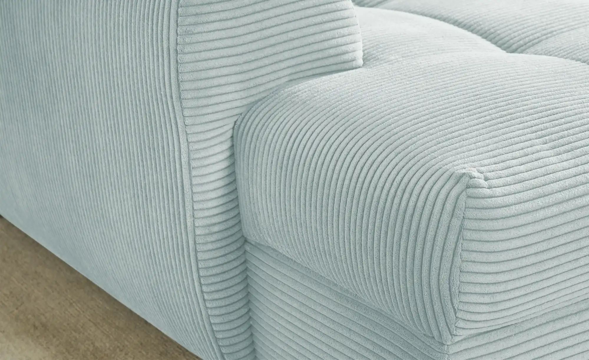 bobb Ecksofa in kuscheligem Cordstoff Soumia ¦ blau ¦ Maße (cm): B: 283 H: günstig online kaufen