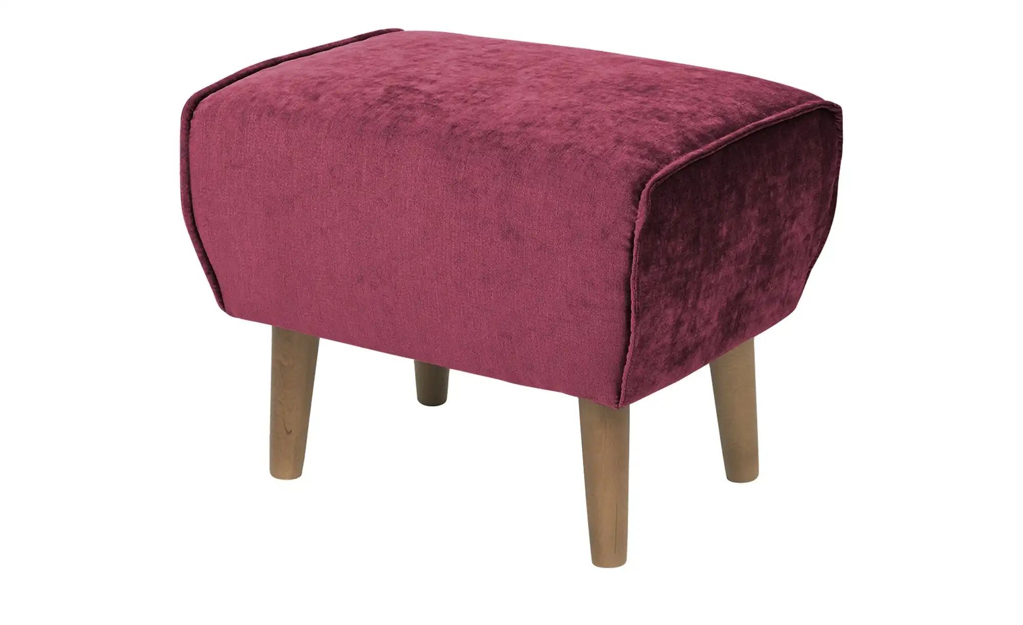 SOHO Hocker  Ellinor ¦ rot ¦ Maße (cm): B: 56 H: 46 T: 41 Polstermöbel > Ho günstig online kaufen