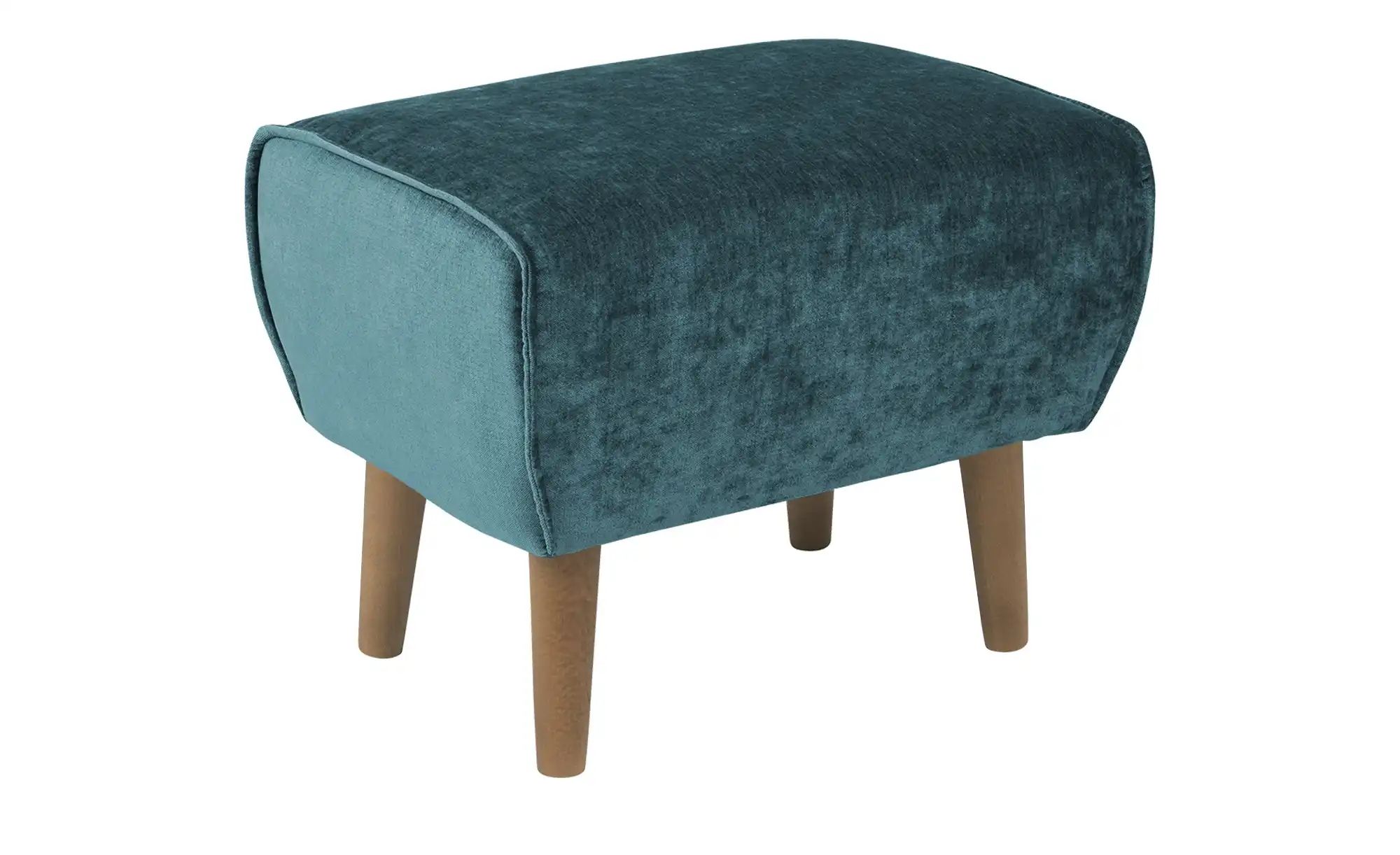 SOHO Hocker  Ellinor ¦ türkis/petrol ¦ Maße (cm): B: 56 H: 46 T: 41 Polster günstig online kaufen