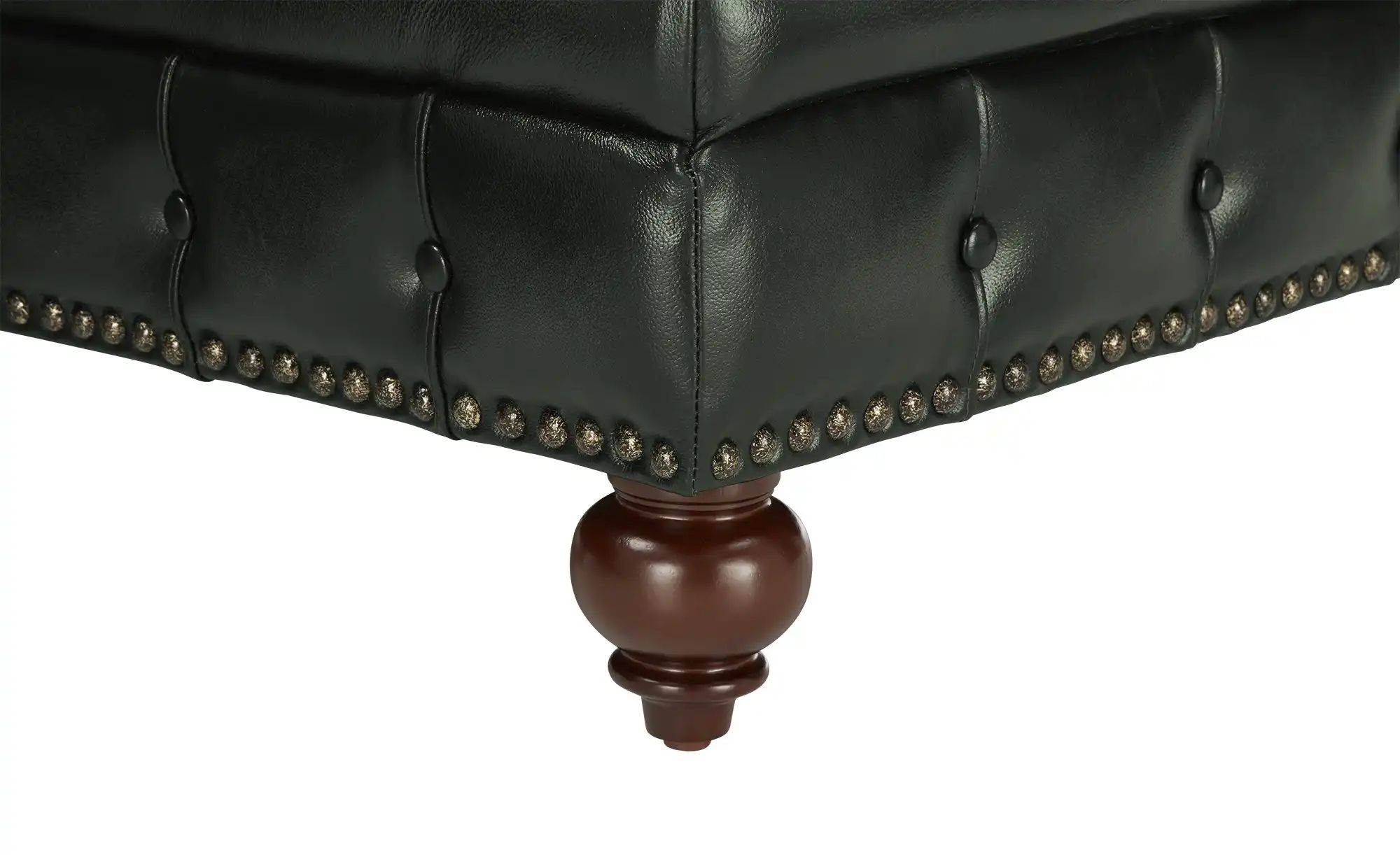 Thumbnail - uno Ecksofa Bezug aus Echtleder Chesterfield ¦ grün Polstermöbel > Sofas > Ecksofas - Höffner