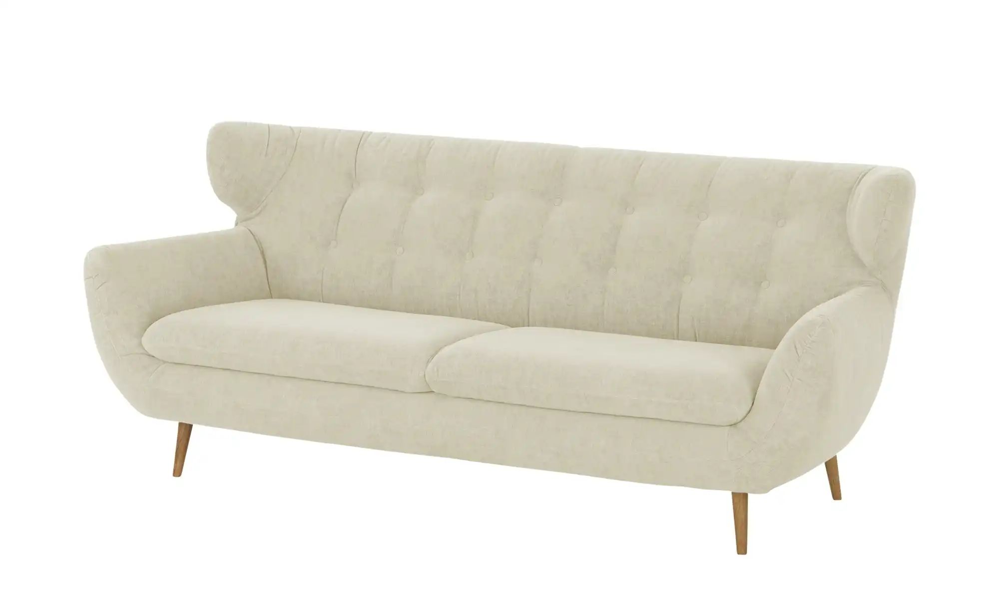 finya Sofa, 3-sitzig  aus Chenille Sortland ¦ creme ¦ Maße (cm): B: 225 H: günstig online kaufen