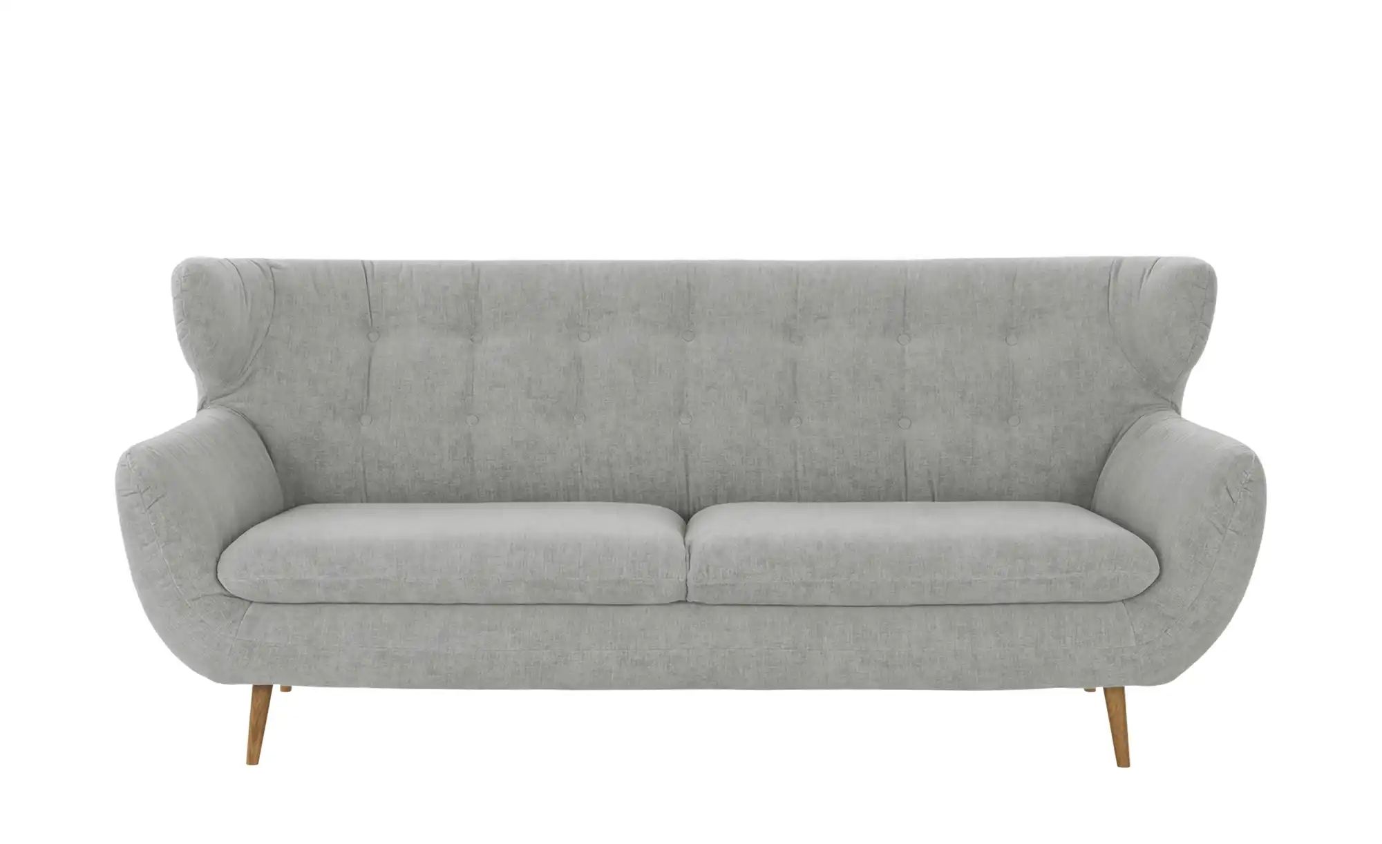 finya Sofa, 3-sitzig  aus Chenille Sortland ¦ grau ¦ Maße (cm): B: 225 H: 9 günstig online kaufen