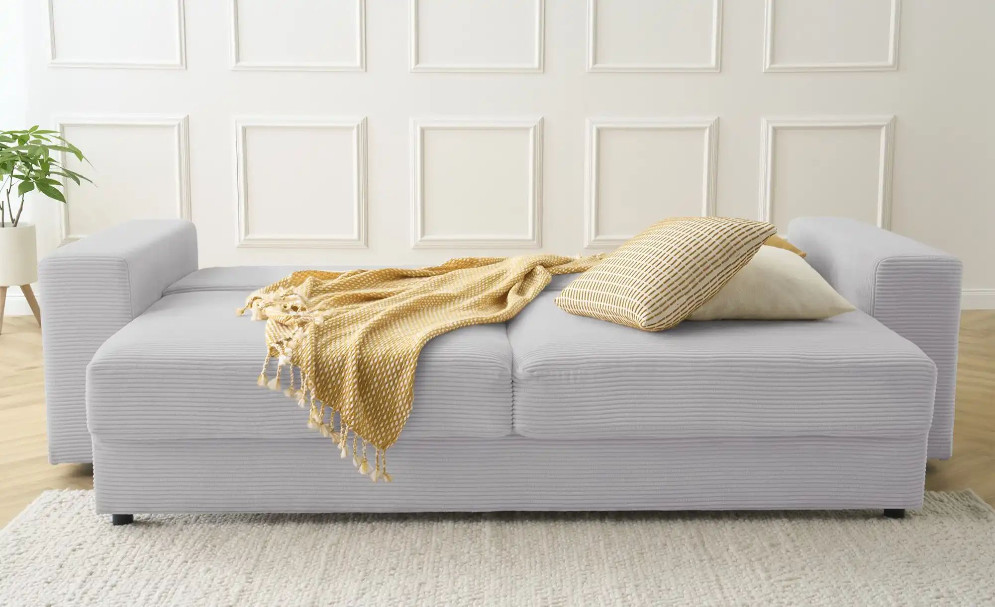 Thumbnail - Big Sofa mit Schlaffunktion Branna ¦ grau ¦ Maße (cm): B: 250 H: 101 T: 105.0 Polstermöbel > Sofas > 2-Sitzer - Höffner