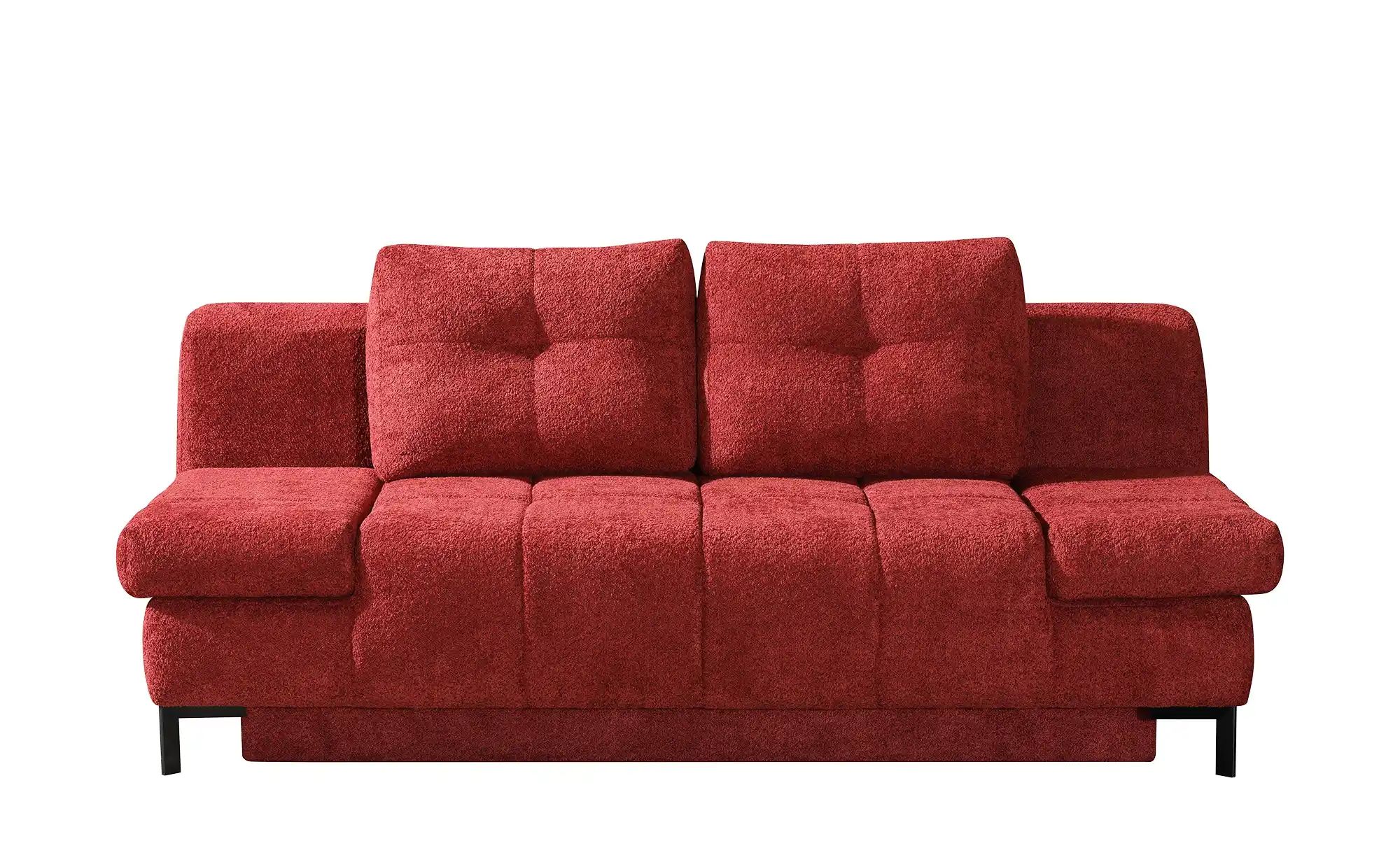 Querschläfer  aus Bouclé  Sammy ¦ rot ¦ Maße (cm): B: 206 H: 98 T: 98.0 Pol günstig online kaufen