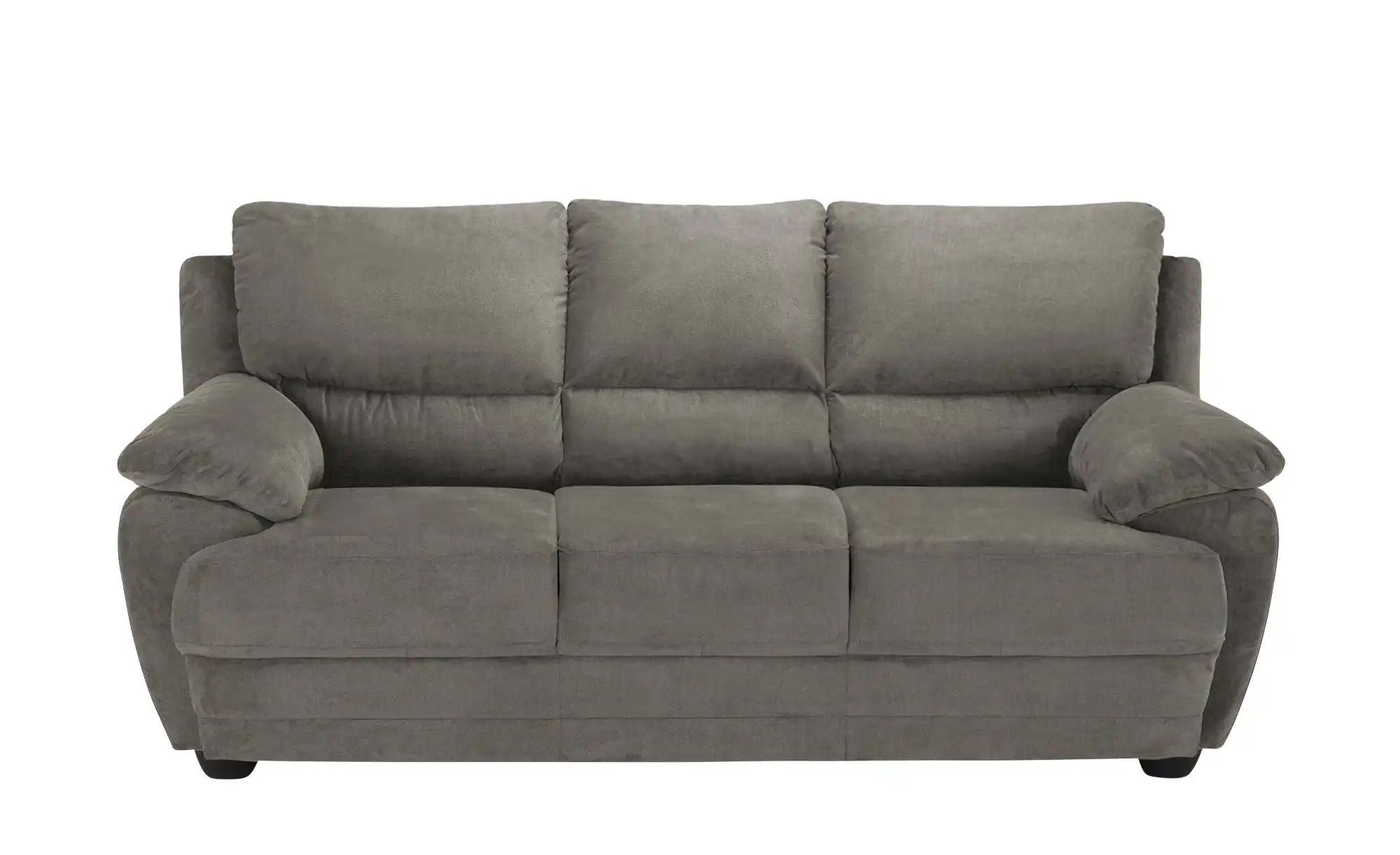 uno Sofa 3-sitzig aus Mikrofaser Nebolo ¦ grau ¦ Maße (cm): B: 209 H: 97 T: günstig online kaufen