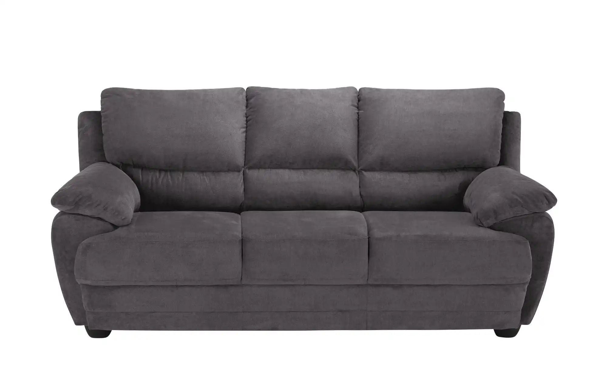 uno Sofa 3-sitzig aus Mikrofaser Nebolo ¦ grau ¦ Maße (cm): B: 209 H: 97 T: günstig online kaufen