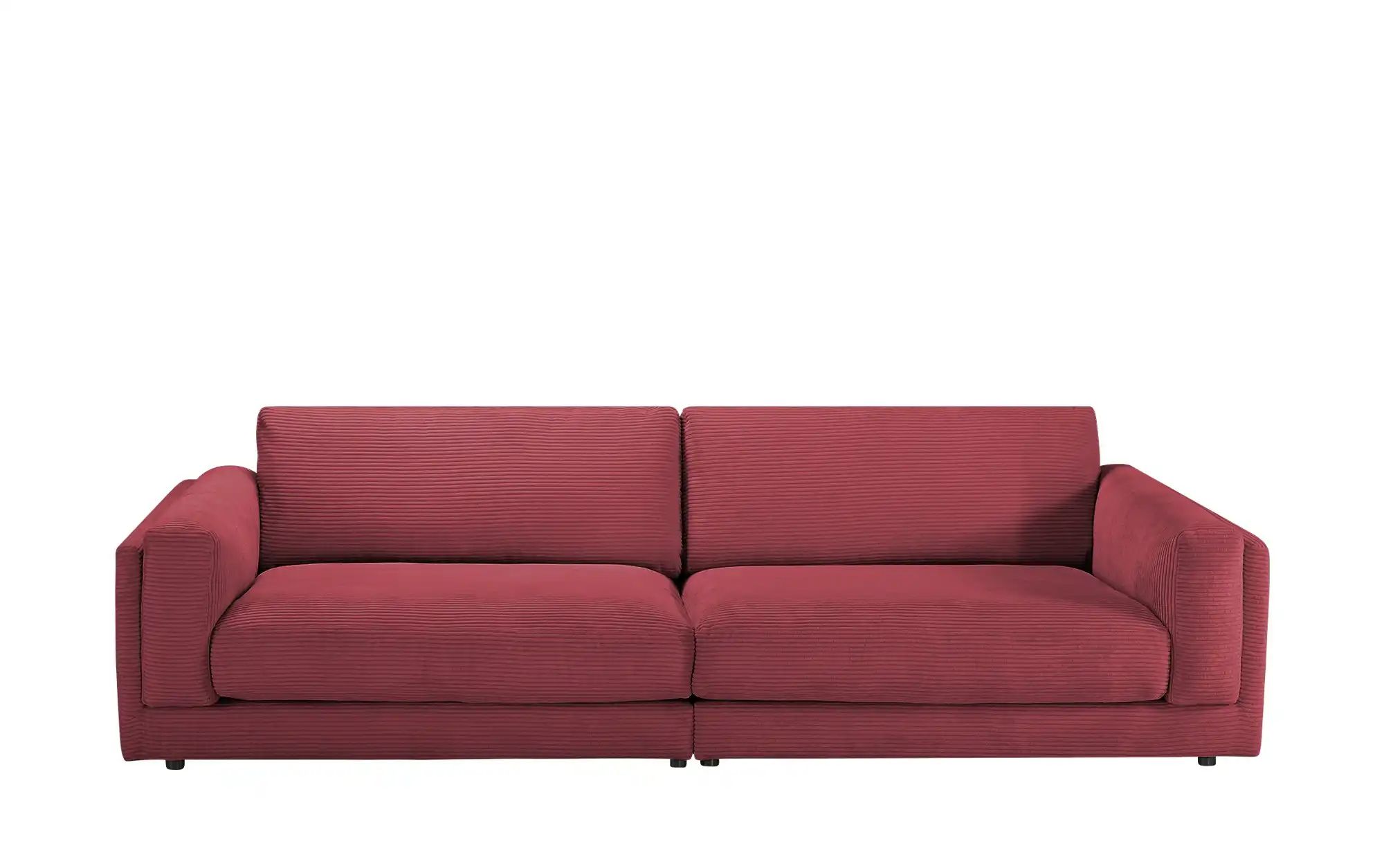 Jette Home Big Sofa aus Cord Roomy ¦ rot ¦ Maße (cm): B: 294 H: 85 T: 150 P günstig online kaufen