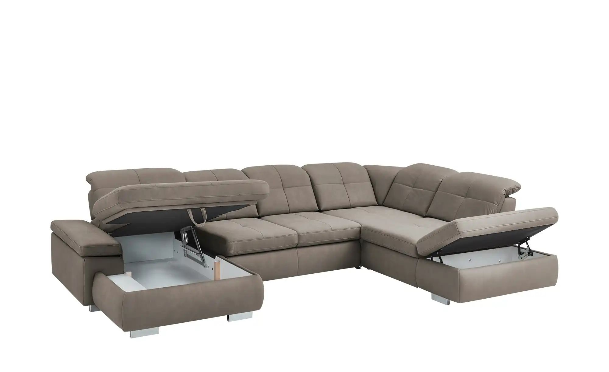 Thumbnail - Lounge Collection Wohnlandschaft aus Mikrofaser Affair ¦ braun ¦ Maße (cm): B: 371 H: 100 T: 260.0 Polstermöbel > Sofas ...