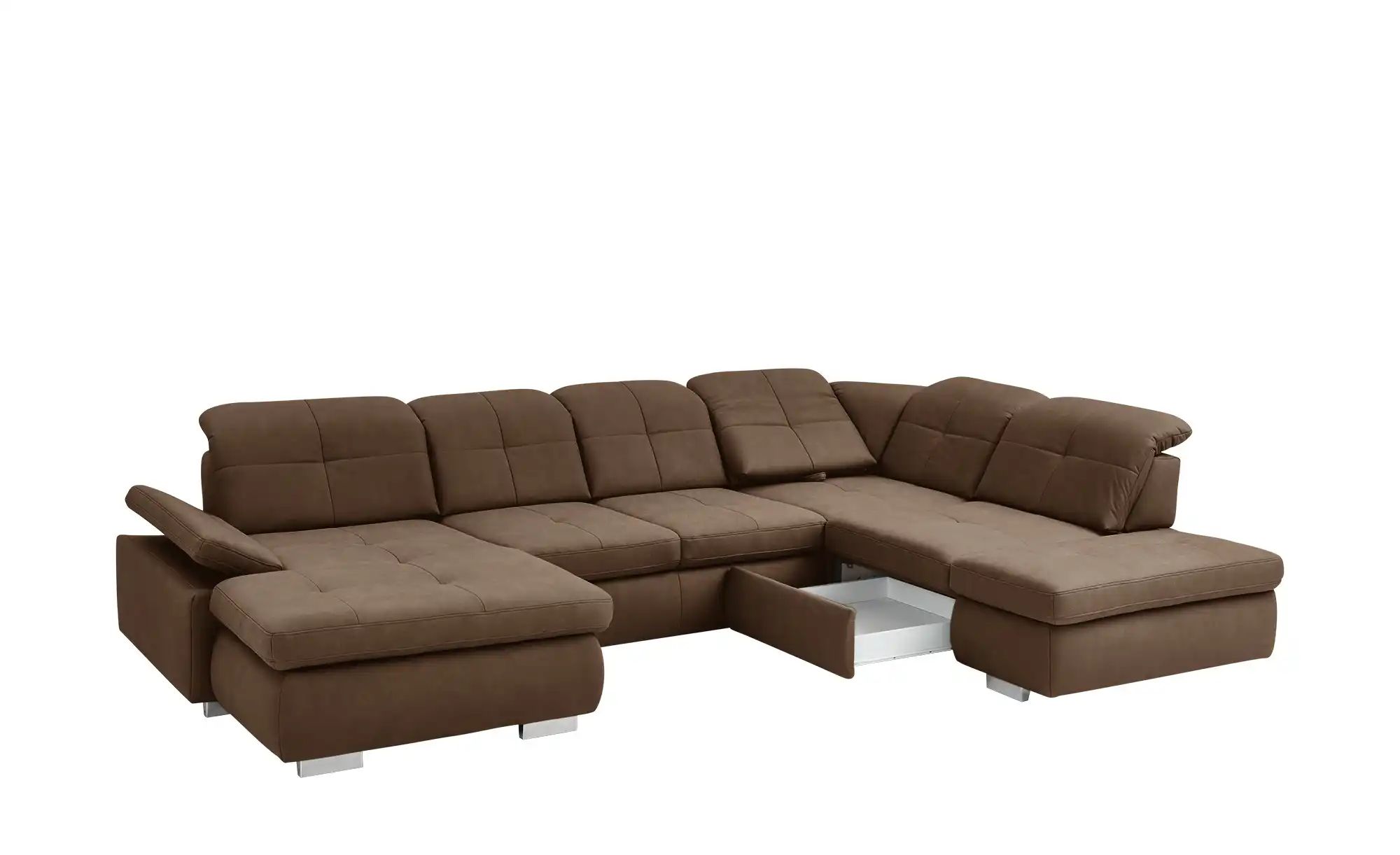 Thumbnail - Lounge Collection Wohnlandschaft aus Mikrofaser Affair ¦ braun ¦ Maße (cm): B: 371 H: 100 T: 260.0 Polstermöbel > Sofas ...