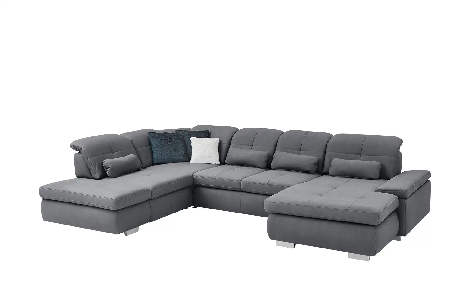 Thumbnail - Lounge Collection Wohnlandschaft aus Mikrofaser Affair ¦ grau ¦ Maße (cm): B: 371 H: 100 T: 260.0 Polstermöbel > Sofas >...