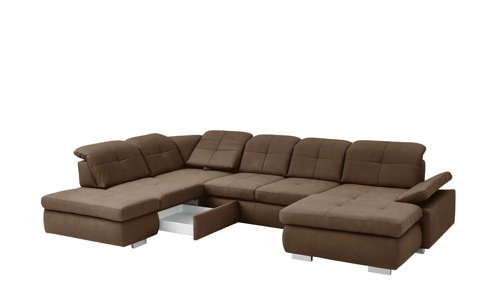 Thumbnail - Lounge Collection Wohnlandschaft aus Mikrofaser Affair ¦ braun ¦ Maße (cm): B: 371 H: 100 T: 260.0 Polstermöbel > Sofas ...