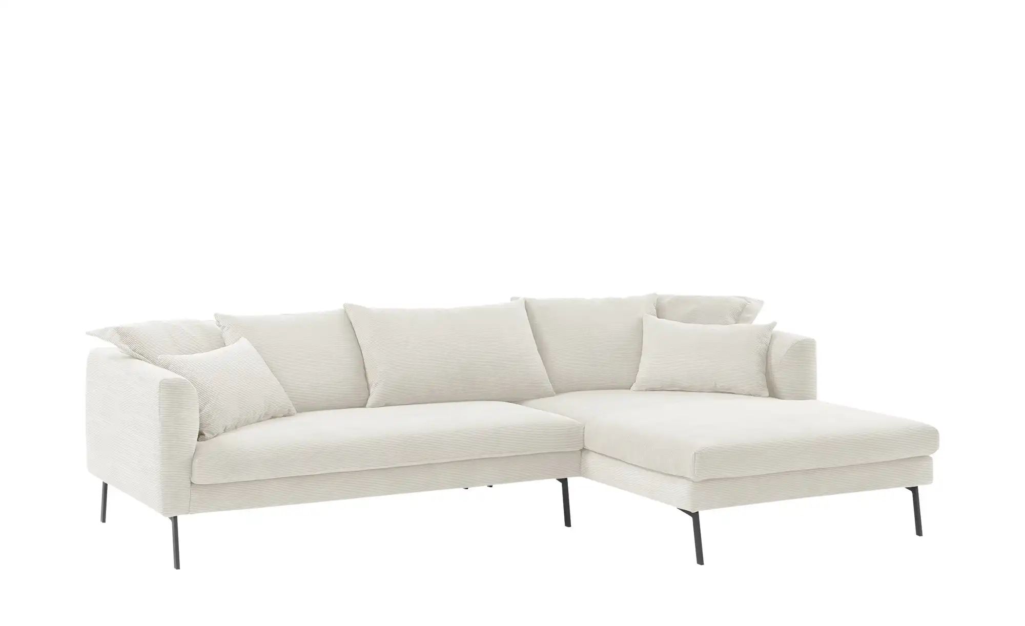 Gray & Jones Ecksofa aus Cord  ¦ weiß ¦ Maße (cm): B: 284 H: 85 T: 178.0 Po günstig online kaufen