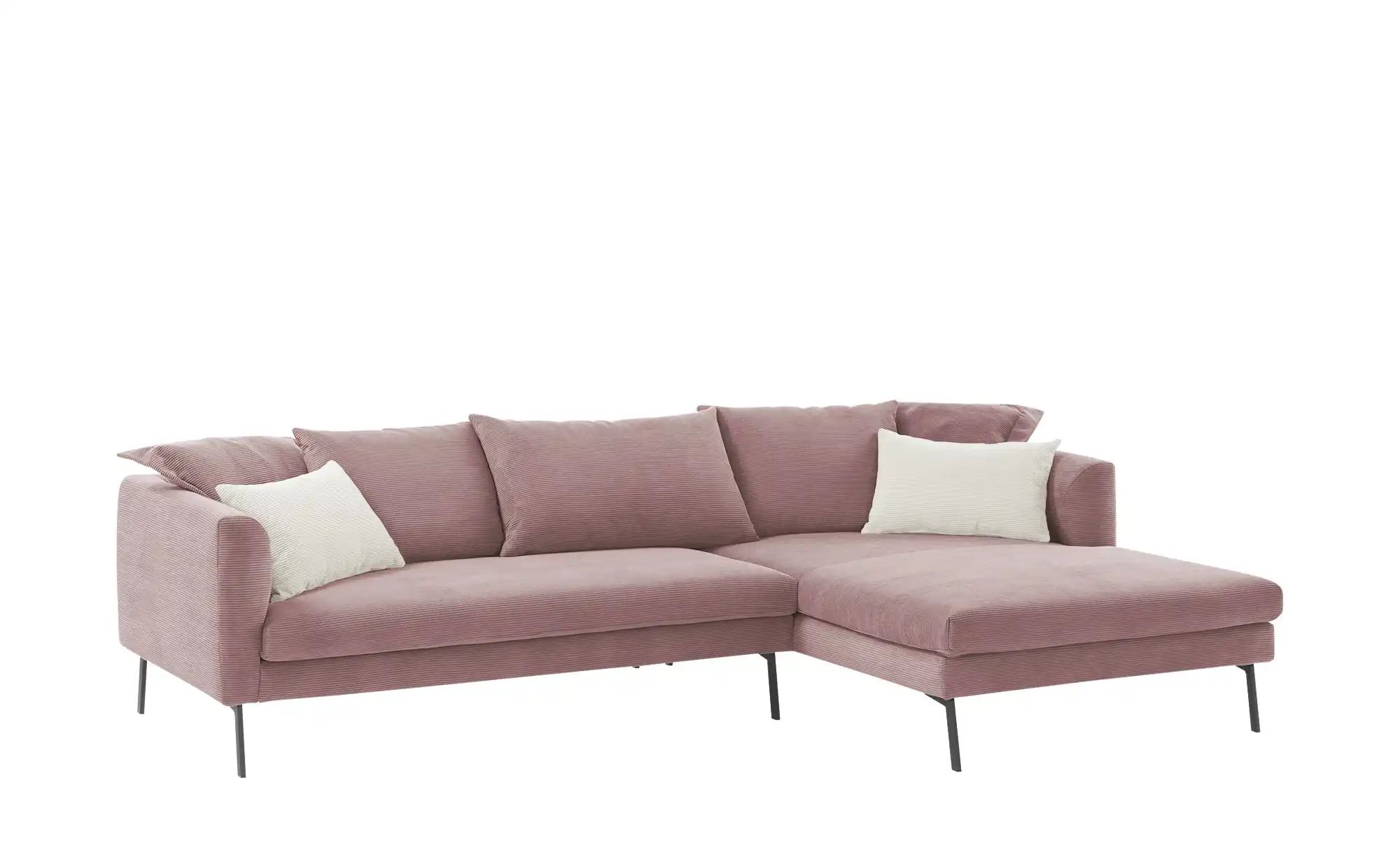 Thumbnail - Gray & Jones Ecksofa aus Cord ¦ rosa/pink ¦ Maße (cm): B: 284 H: 85 T: 178.0 Polstermöbel > Sofas > Ecksofas - Höffner