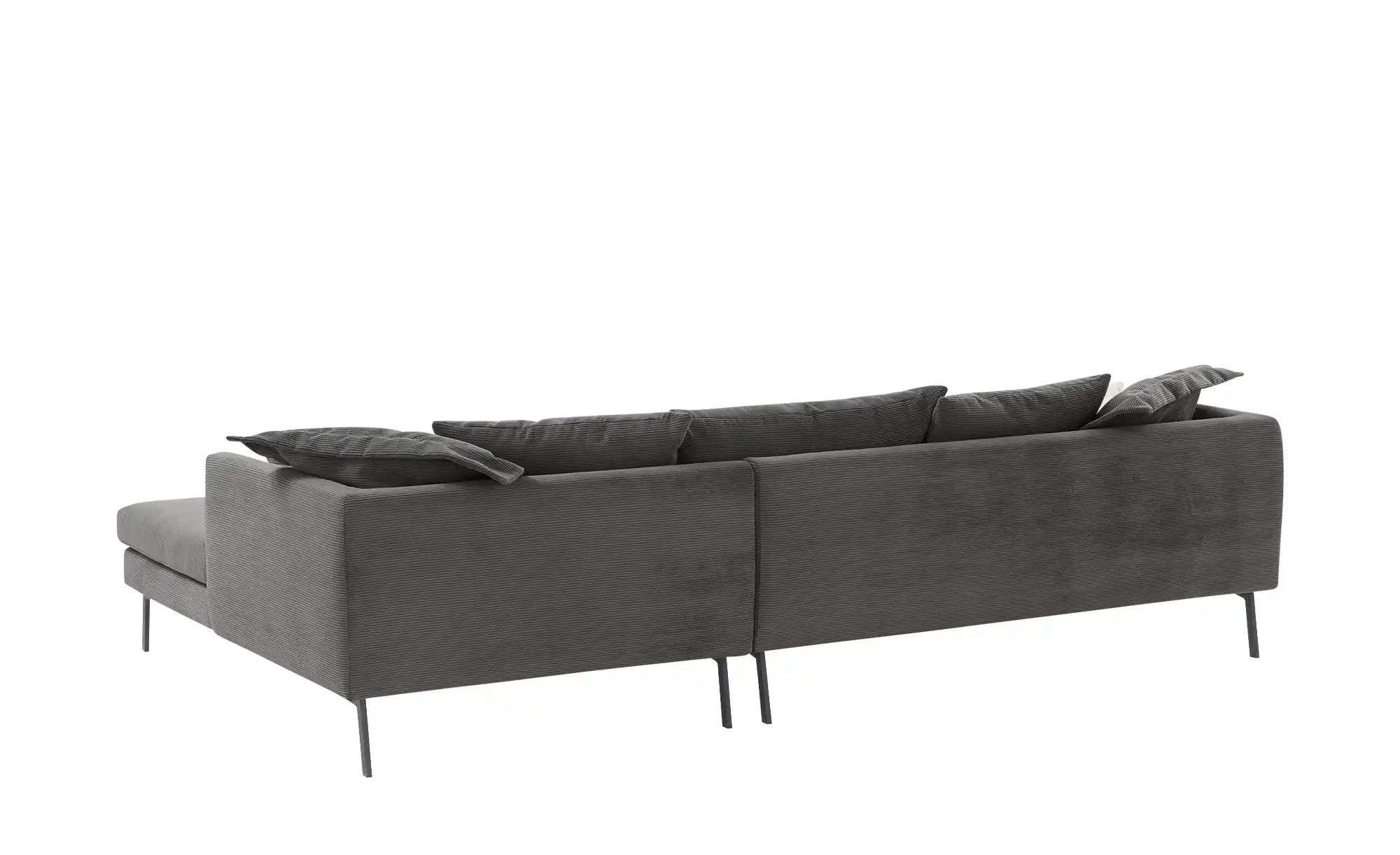 Gray & Jones Ecksofa aus Cord ¦ grau ¦ Maße (cm): B: 284 H: 85 T: 178 Polst günstig online kaufen