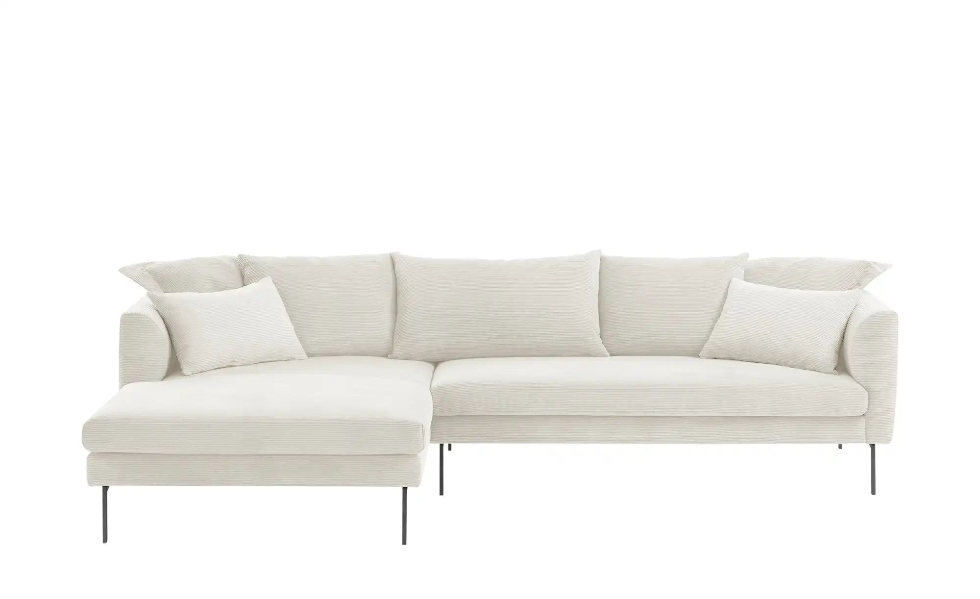 Gray & Jones Ecksofa aus Cord ¦ weiß ¦ Maße (cm): B: 284 H: 85 T: 178 Polst günstig online kaufen