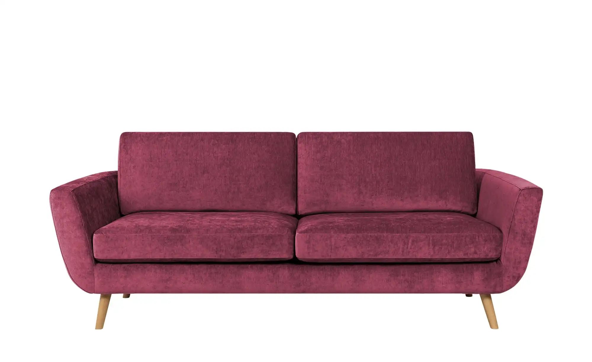 SOHO Sofa  Smilla ¦ rot ¦ Maße (cm): B: 217 H: 85 T: 93 Polstermöbel > Sofa günstig online kaufen