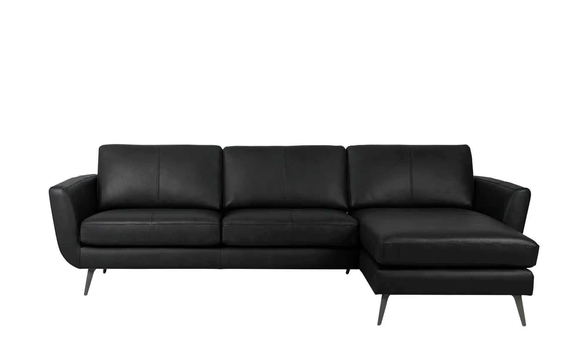 SOHO Ecksofa  Smile Day Leder ¦ schwarz ¦ Maße (cm): B: 274 H: 85 T: 156 Po günstig online kaufen