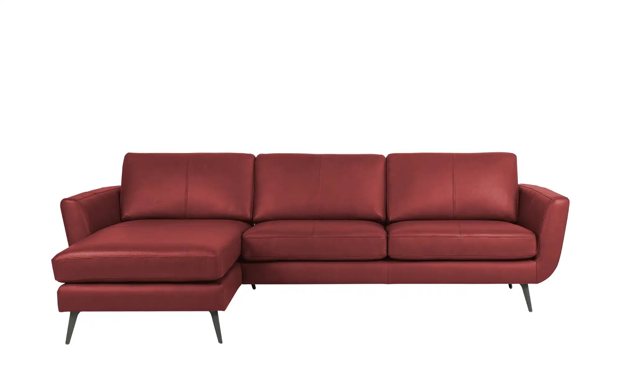 SOHO Ecksofa  Smile Day Leder ¦ rot ¦ Maße (cm): B: 274 H: 85 T: 156 Polste günstig online kaufen