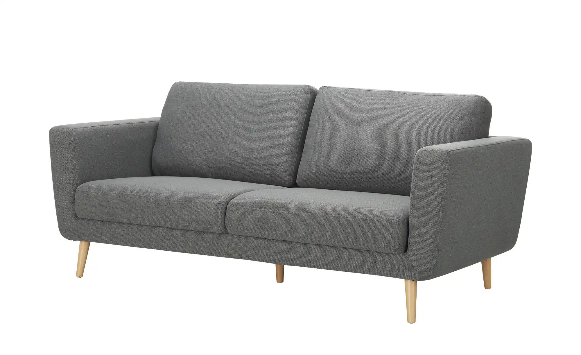 uno Einzelsofa aus Mikrofaser Scandi 2223 ¦ grau ¦ Maße (cm): B: 186 H: 88 günstig online kaufen