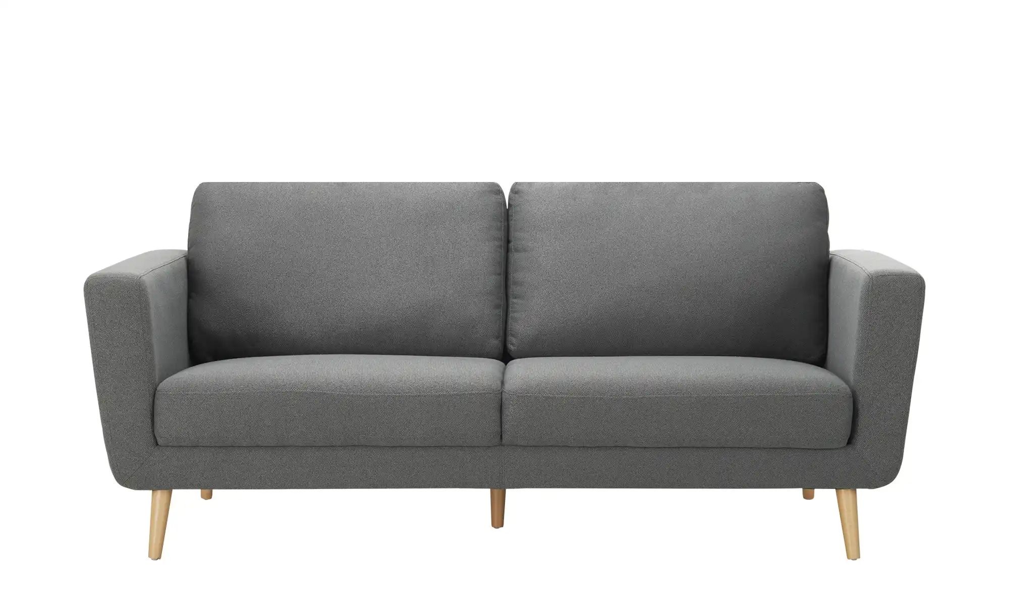 uno Einzelsofa aus Mikrofaser Scandi 2223 ¦ grau ¦ Maße (cm): B: 186 H: 88 günstig online kaufen