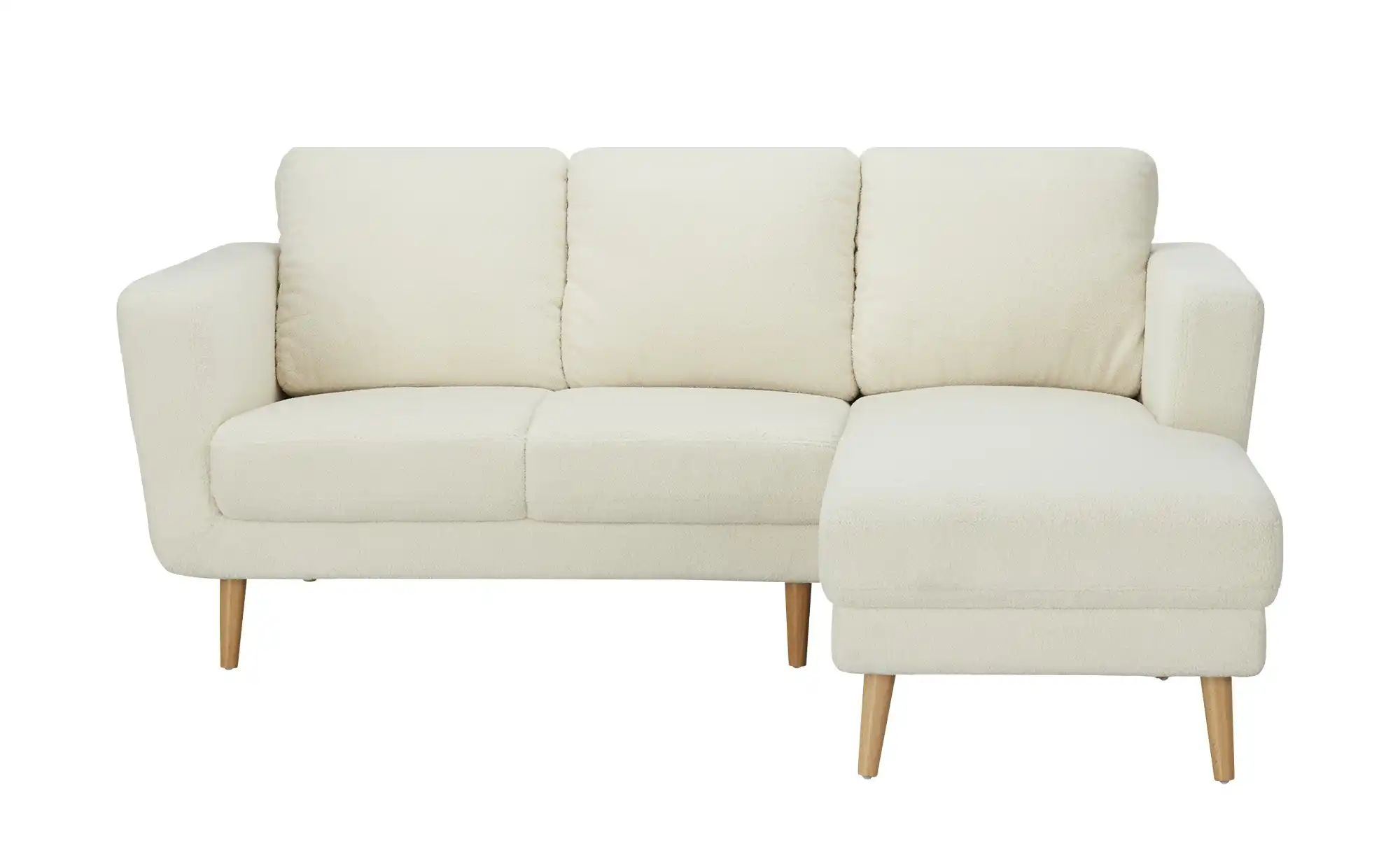 uno Ecksofa Teddystoff Scandi 2235 ¦ creme ¦ Maße (cm): B: 185 H: 87 T: 152 günstig online kaufen