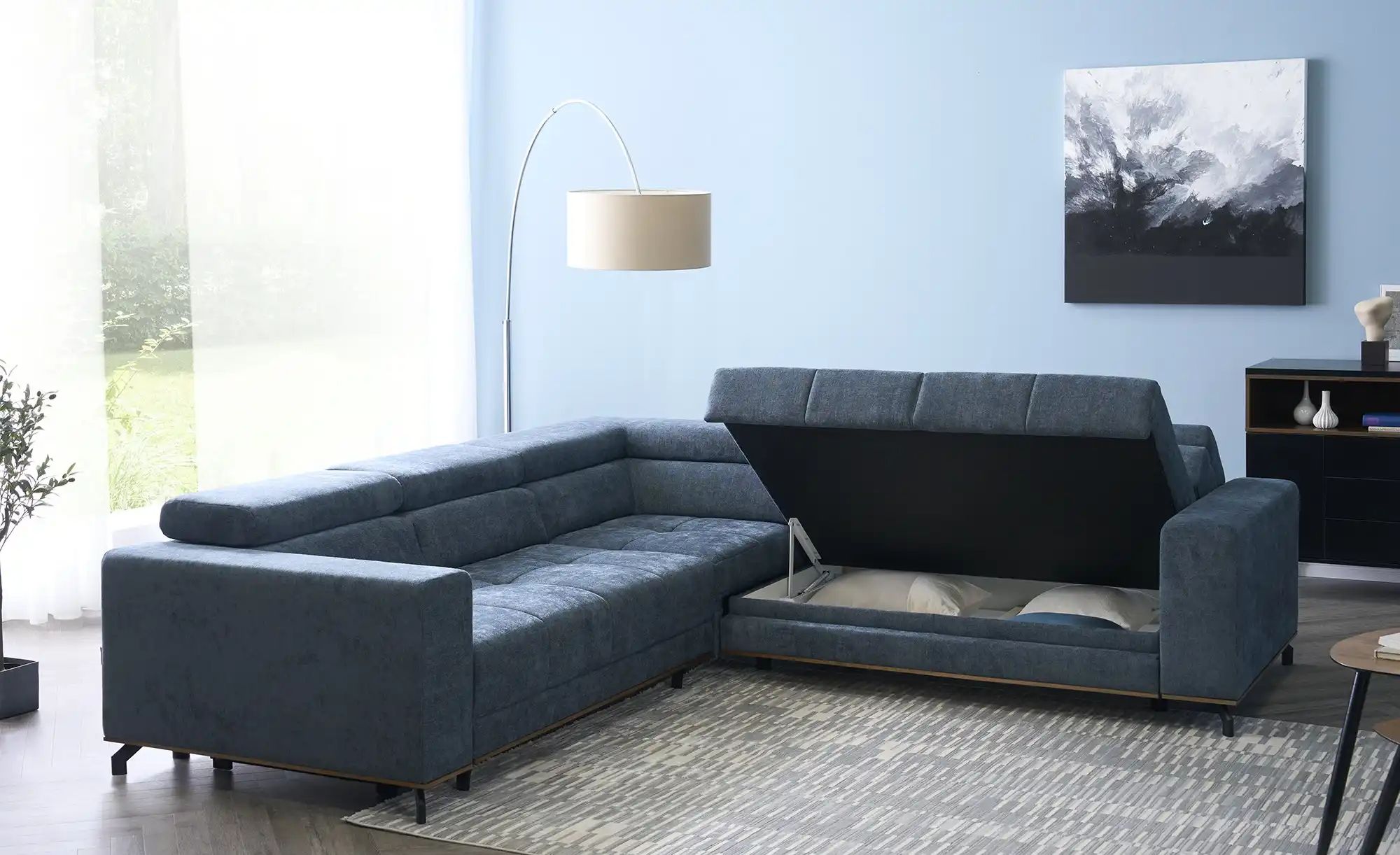 smart Ecksofa   Patricia ¦ grau ¦ Maße (cm): B: 269 H: 74 T: 269 Polstermöb günstig online kaufen