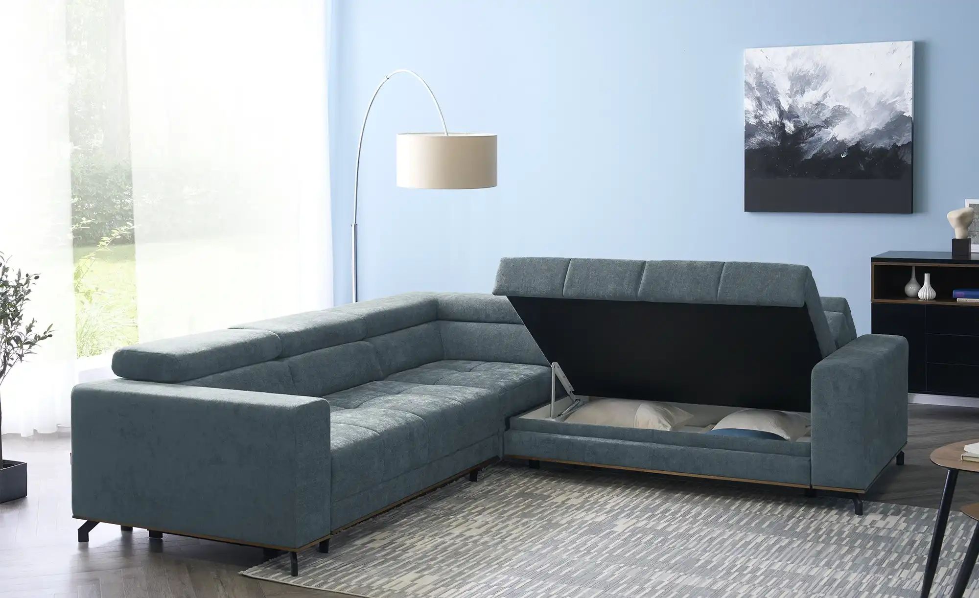 smart Ecksofa   Patricia ¦ grau ¦ Maße (cm): B: 269 H: 74 T: 269.0 Polsterm günstig online kaufen