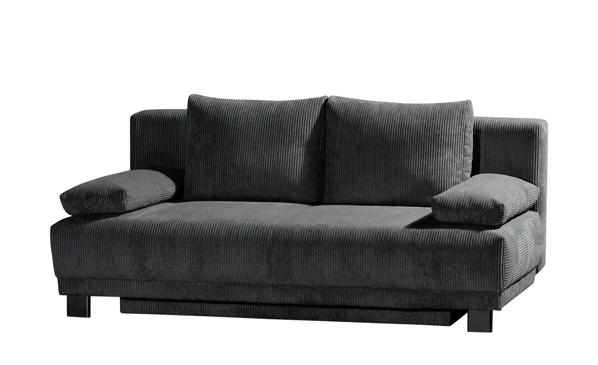Thumbnail - Schlafsofa aus Cord Luna ¦ grau ¦ Maße (cm): B: 200 H: 89 T: 96.0 Polstermöbel > Sofas > 2-Sitzer - Höffner