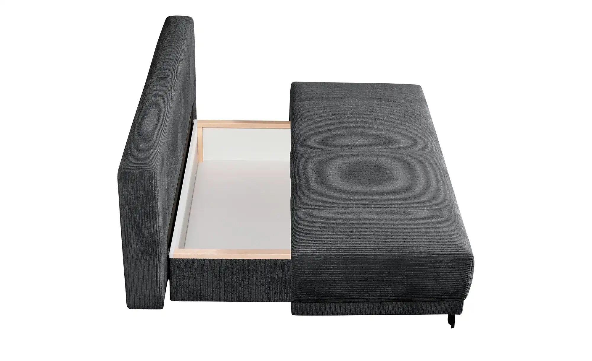 Thumbnail - Schlafsofa aus Cord Luna ¦ grau ¦ Maße (cm): B: 200 H: 89 T: 96.0 Polstermöbel > Sofas > 2-Sitzer - Höffner