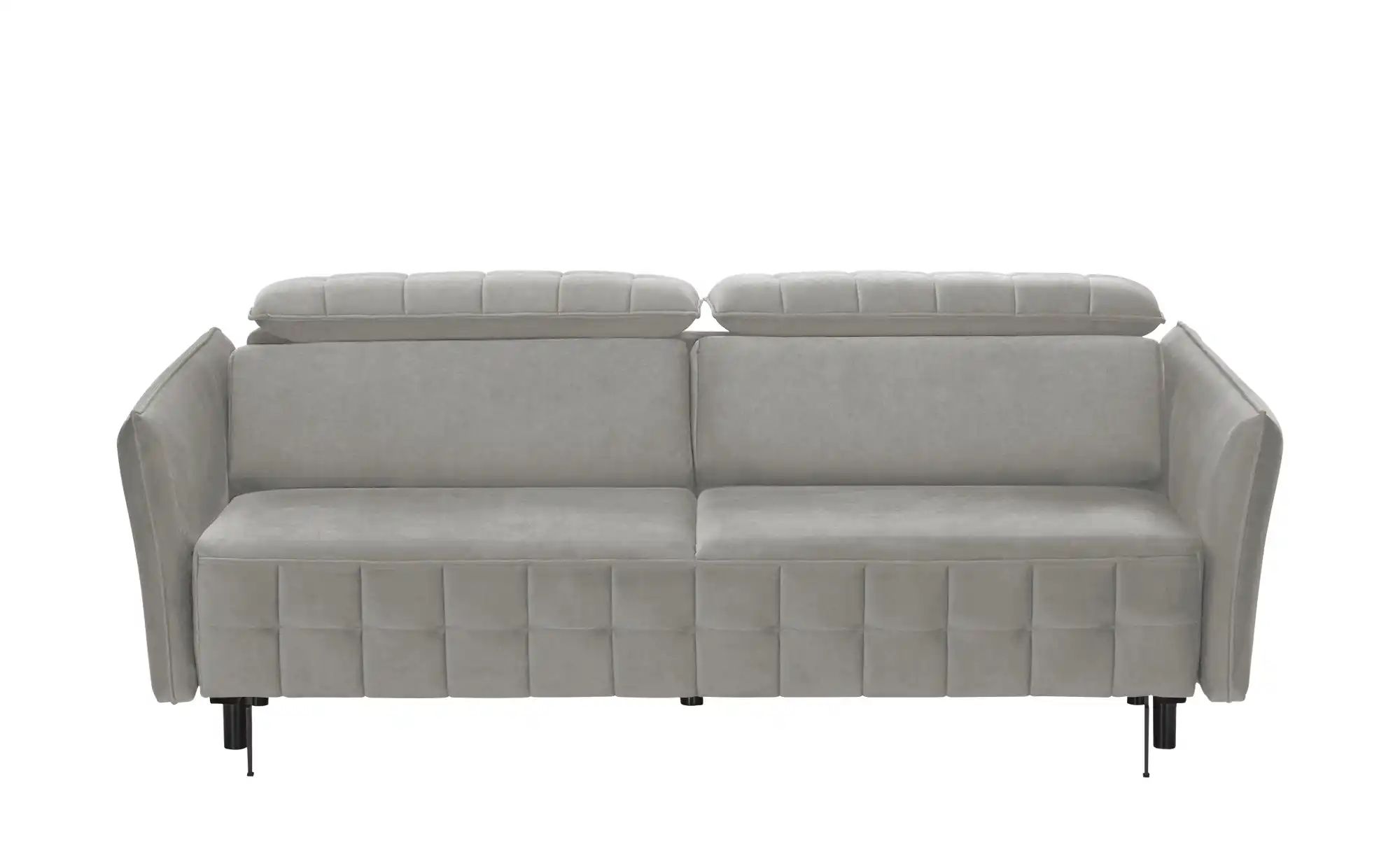 smart Schlafsofa mit verstellbaren Kopfstützen Momoka ¦ grau ¦ Maße (cm): B günstig online kaufen