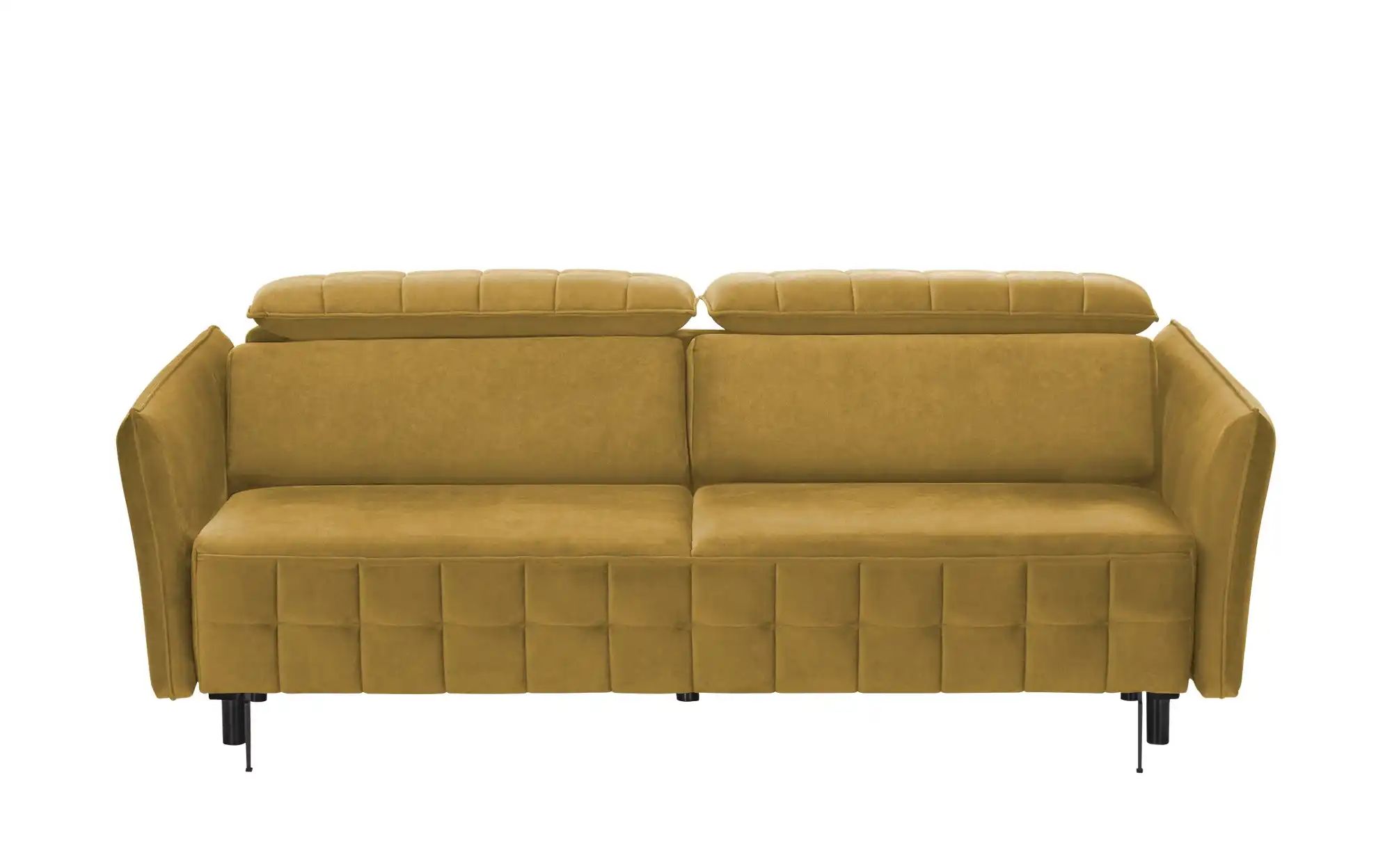 smart Schlafsofa mit verstellbaren Kopfstützen Momoka ¦ gelb ¦ Maße (cm): B günstig online kaufen