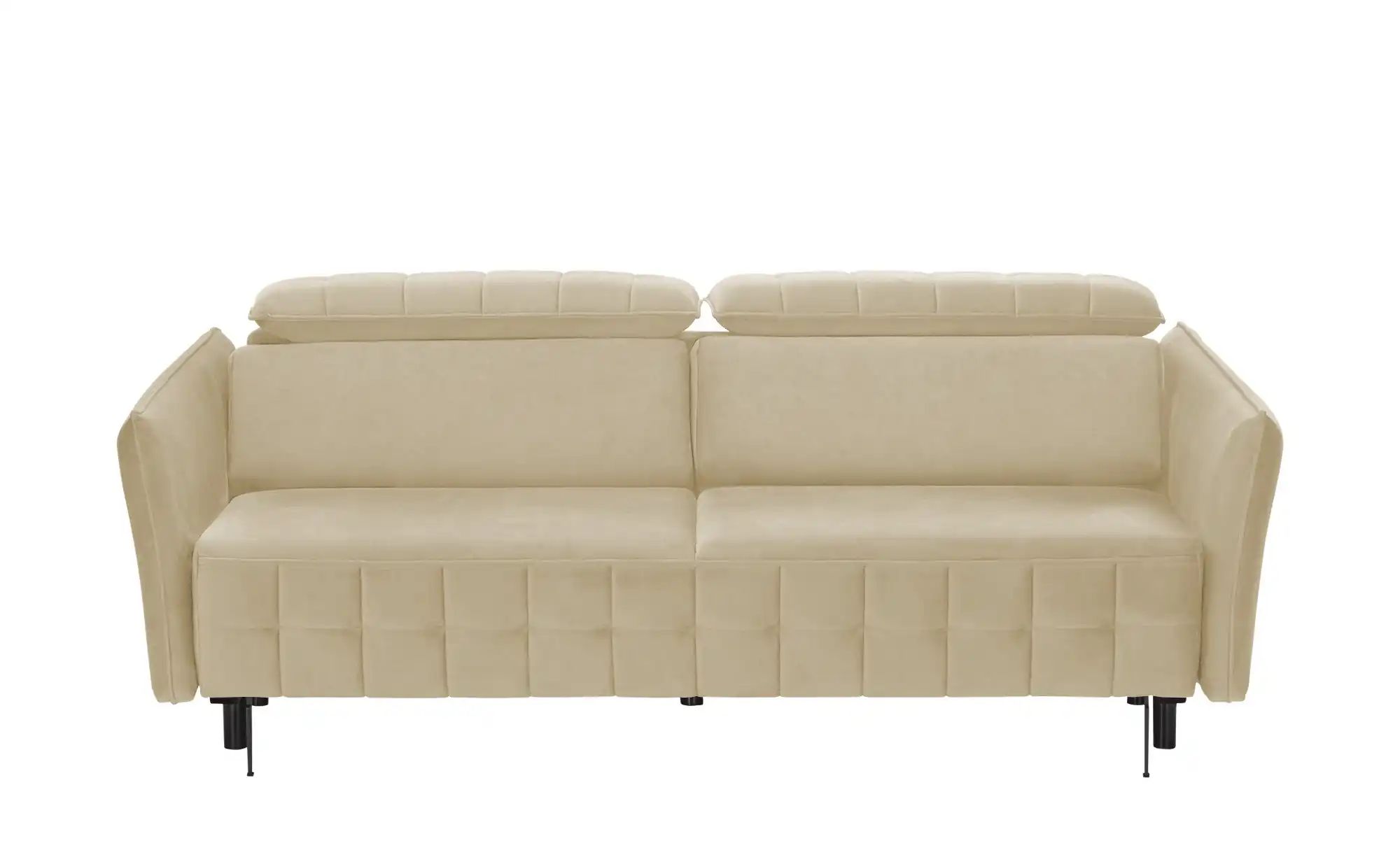 smart Schlafsofa mit verstellbaren Kopfstützen Momoka ¦ beige ¦ Maße (cm): günstig online kaufen