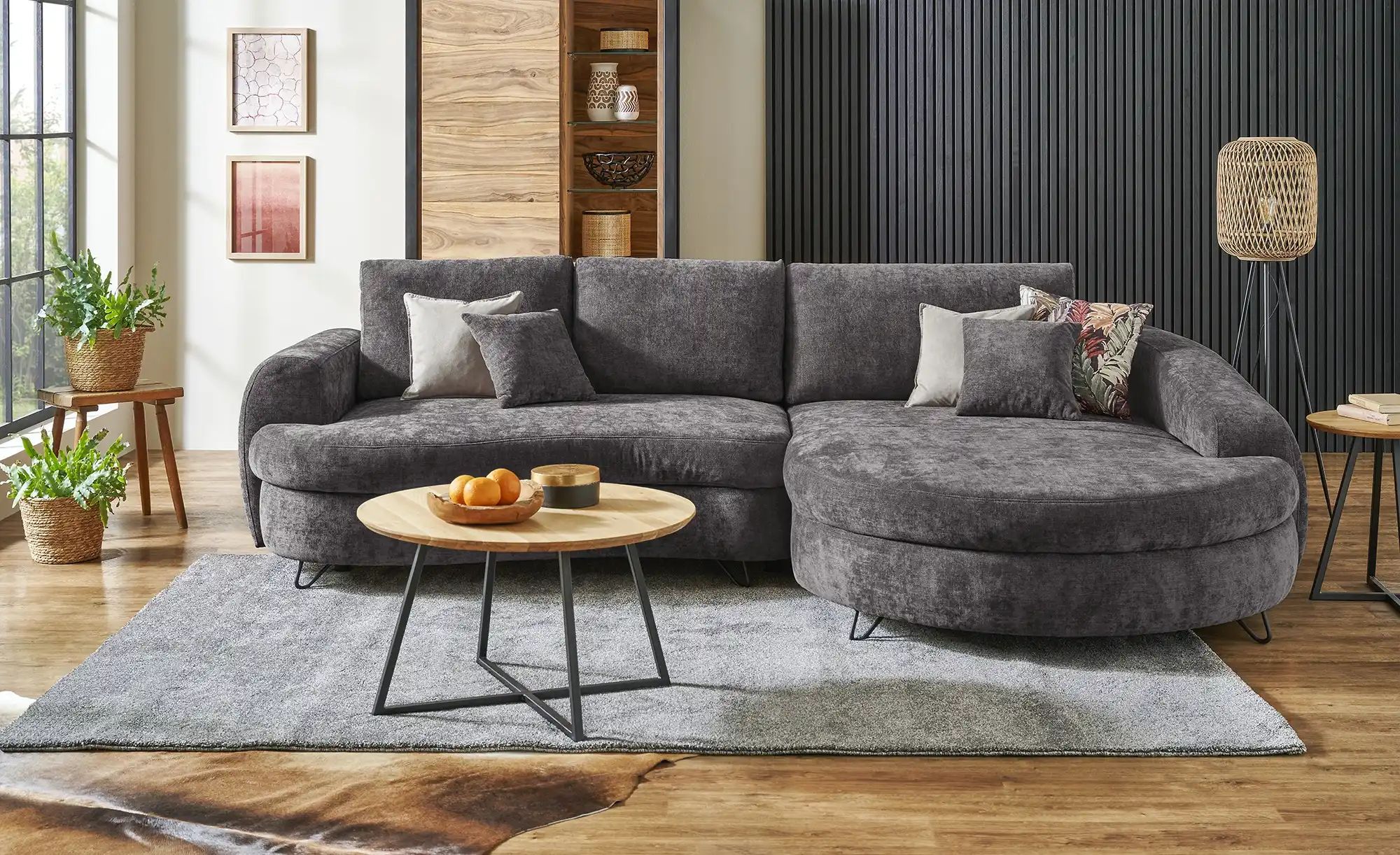 Thumbnail - switch Ecksofa  Ariana ¦ grau ¦ Maße (cm): B: 302 Polstermöbel > Sofas > Ecksofas - Höffner