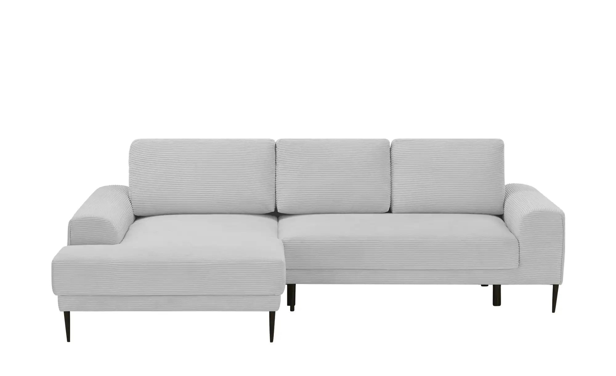 switch Ecksofa aus Cord Capitol ¦ silber ¦ Maße (cm): B: 276 H: 89 T: 175 P günstig online kaufen