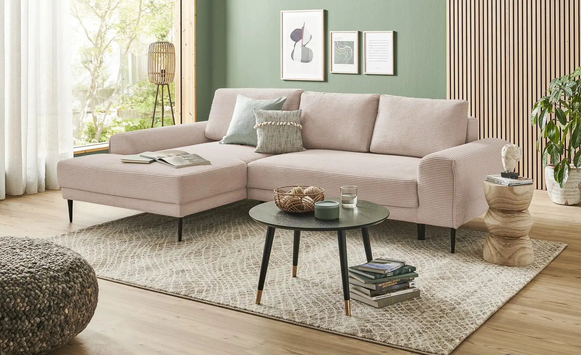 switch Ecksofa aus Cord Capitol ¦ beige ¦ Maße (cm): B: 276 H: 89 T: 175 Po günstig online kaufen