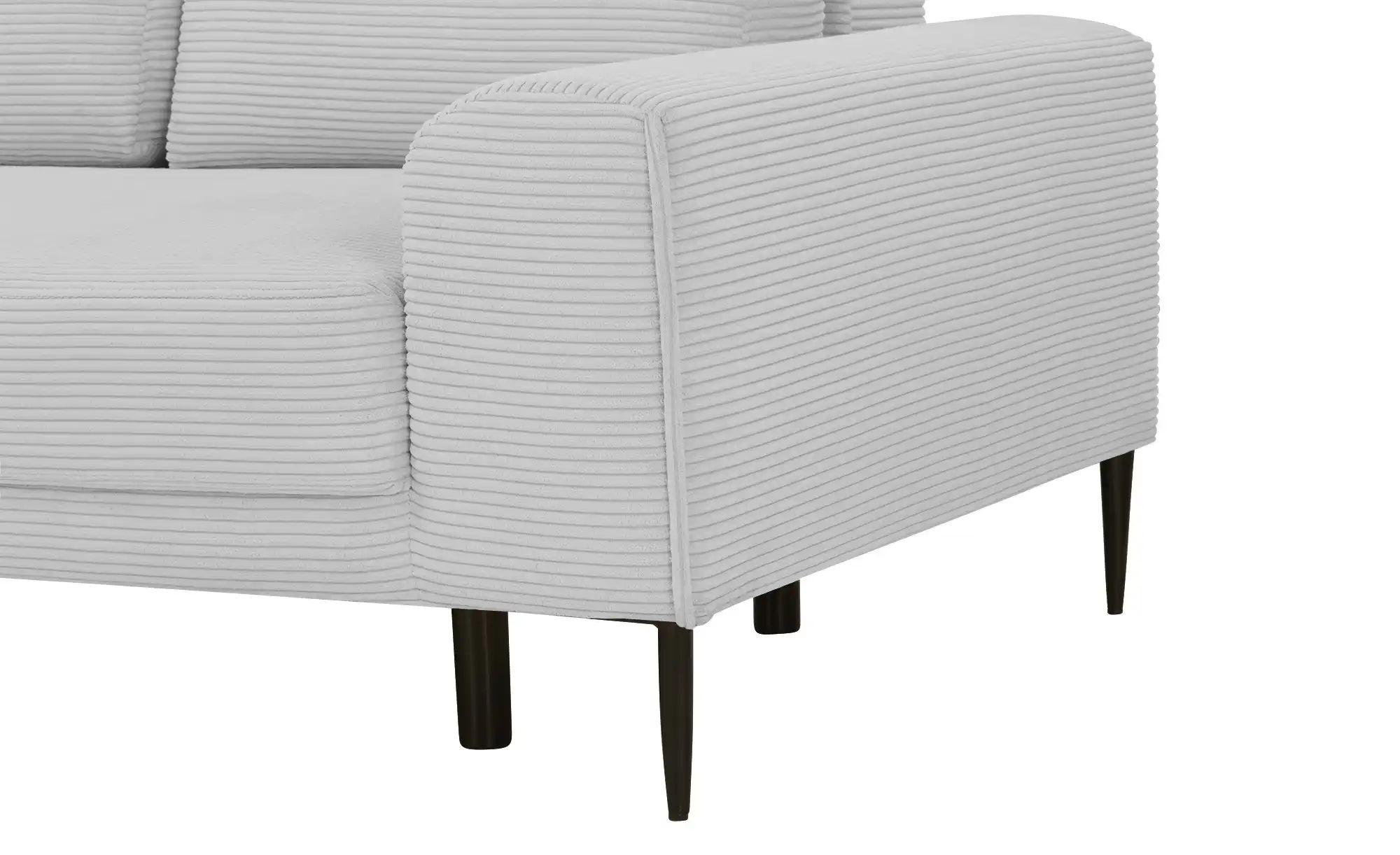 Thumbnail - switch Ecksofa aus Cord Capitol ¦ silber ¦ Maße (cm): B: 276 H: 89 T: 175.0 Polstermöbel > Sofas > Ecksofas - Höffner
