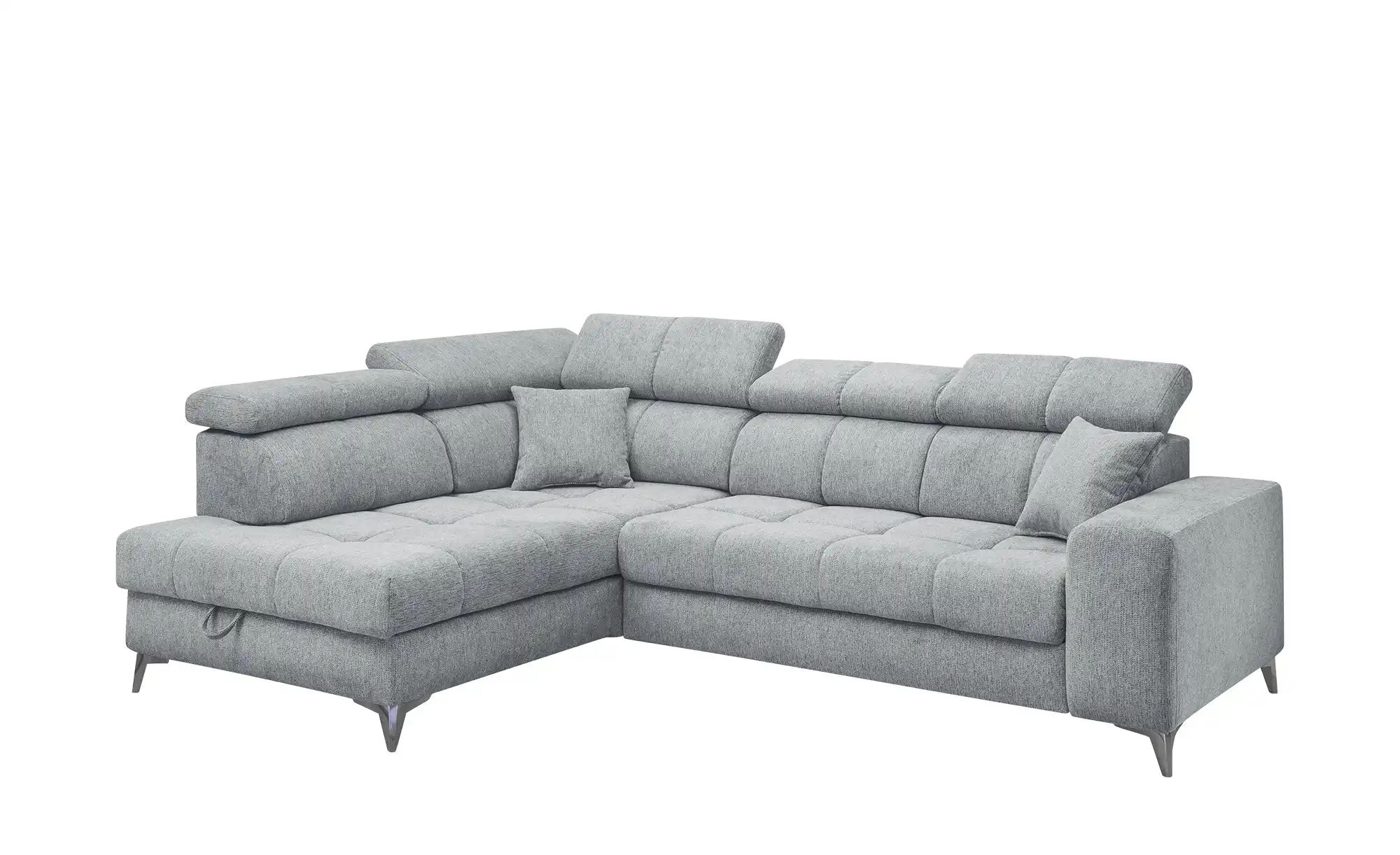 uno Ecksofa inklusive Sitztiefenverstellung Sydney ¦ grau ¦ Maße (cm): B: 2 günstig online kaufen