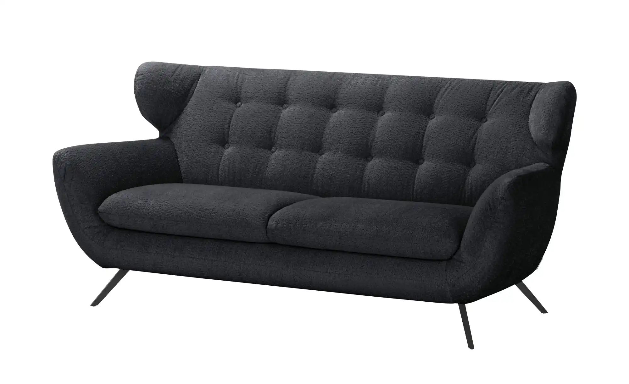 Jette Home Sofa aus Mikrofaser Mellow ¦ schwarz ¦ Maße (cm): B: 200 H: 94 T günstig online kaufen