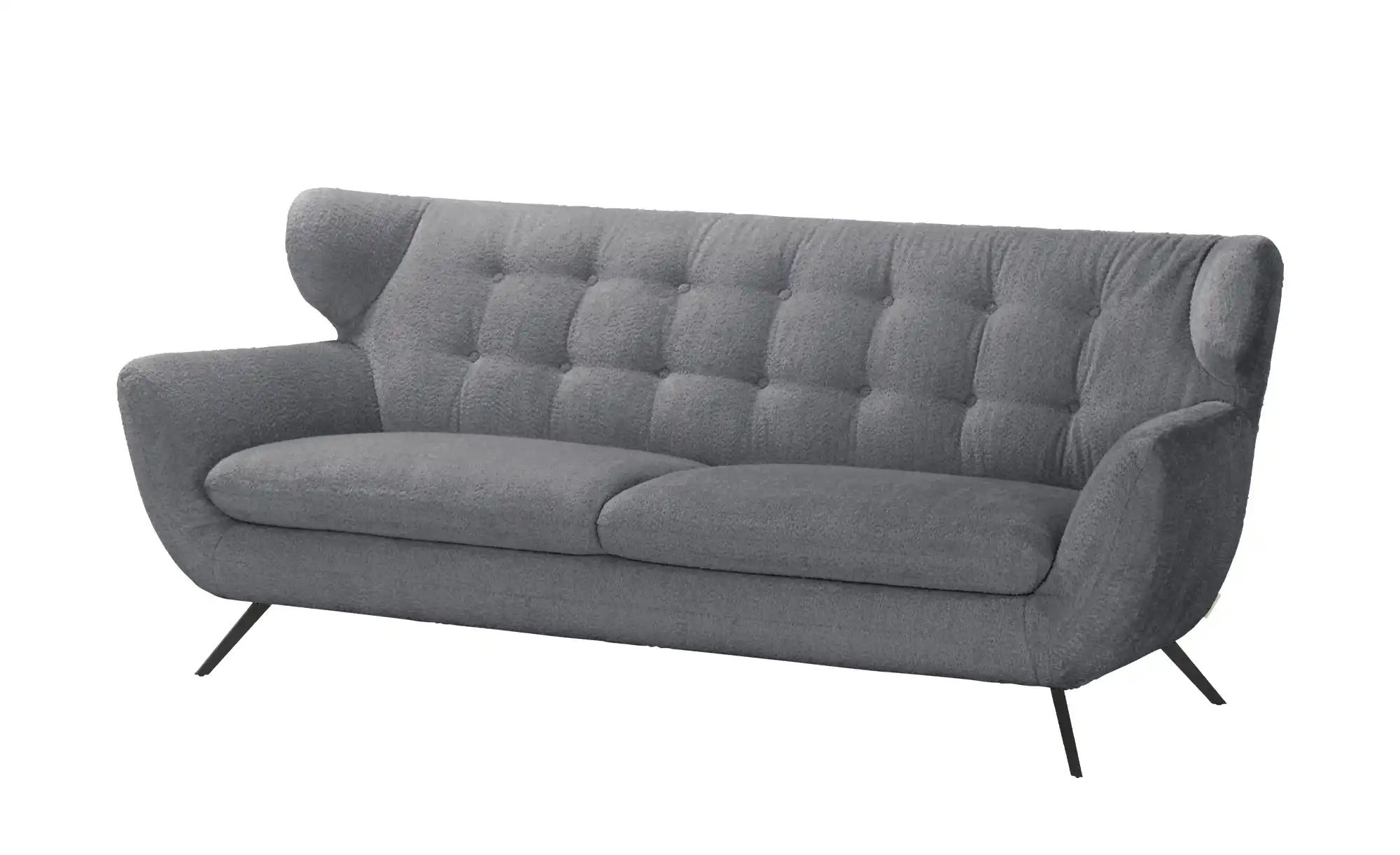 Jette Home Sofa aus Mikrofaser Mellow ¦ grau ¦ Maße (cm): B: 225 H: 94 T: 9 günstig online kaufen