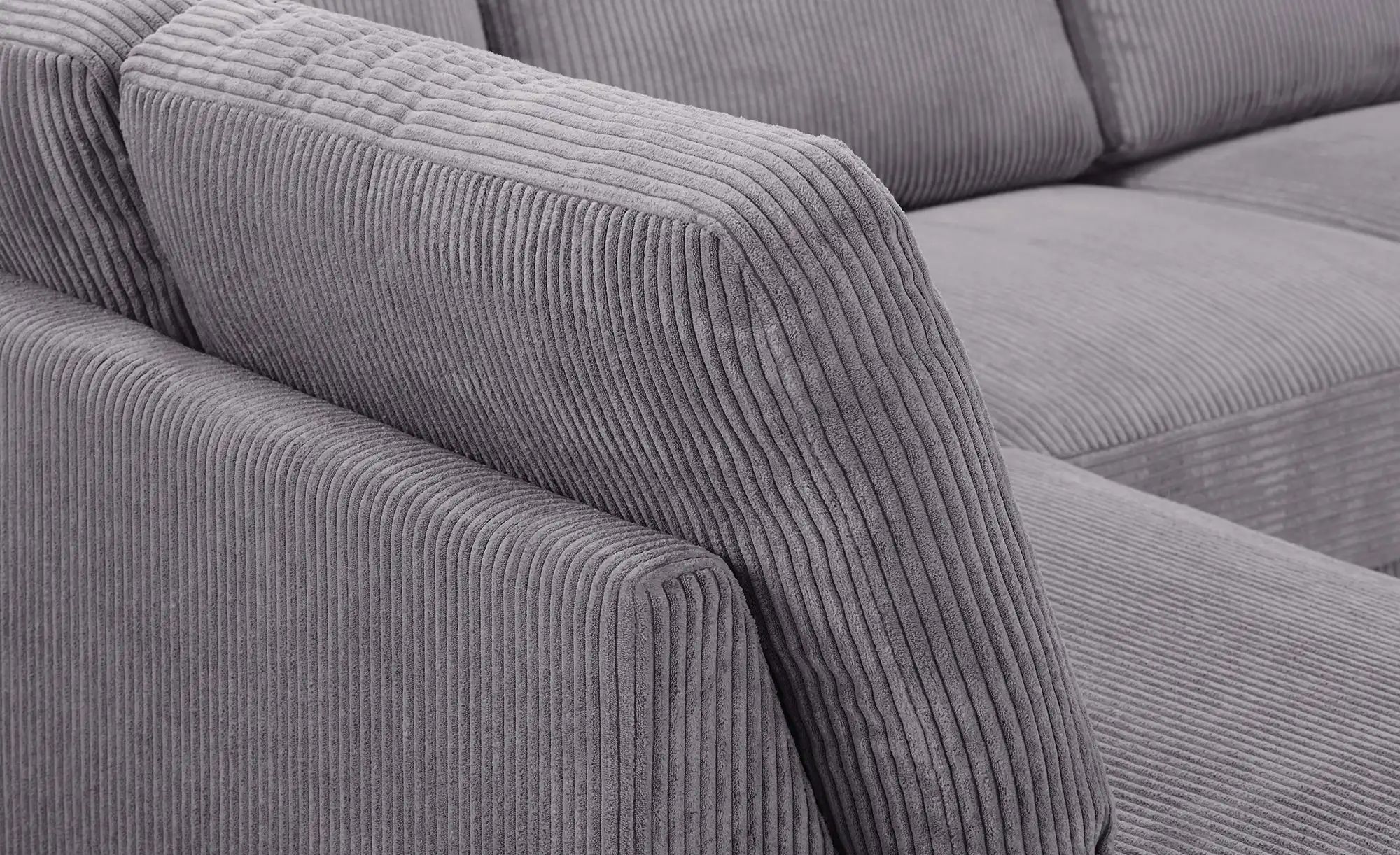 Thumbnail - switch Wohnlandschaft  aus Cord Brazil ¦ grau ¦ Maße (cm): B: 303 H: 78 T: 200.0 Polstermöbel > Sofas > Wohnlandschaften...