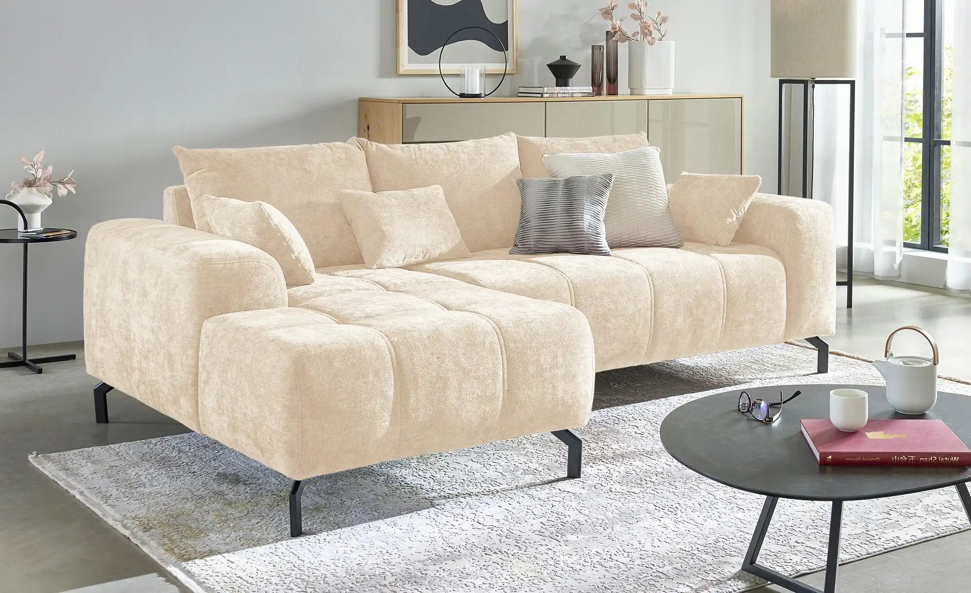 switch Ecksofa  Astrid ¦ creme ¦ Maße (cm): B: 252 H: 94 T: 150 Polstermöbe günstig online kaufen