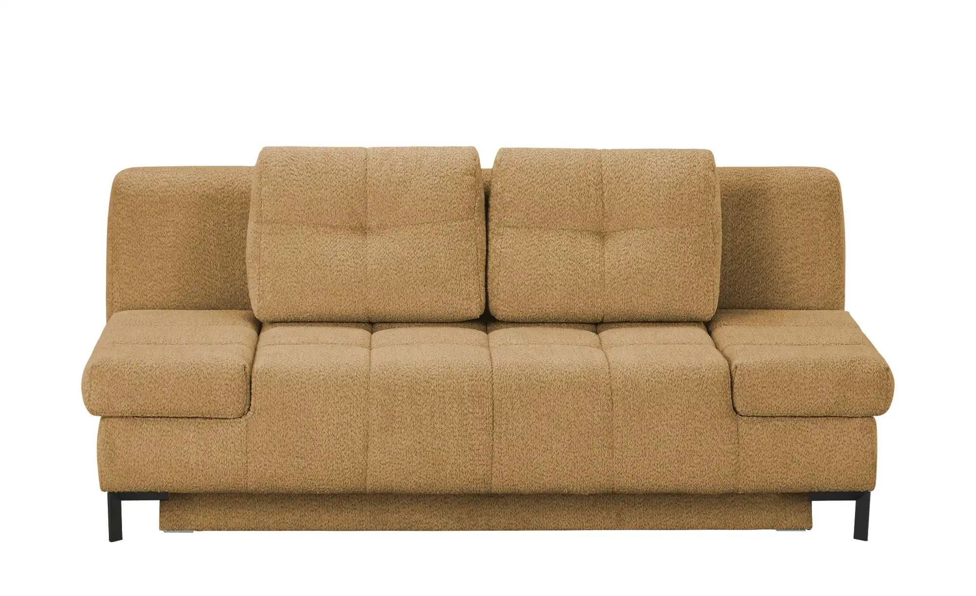 Querschläfer  aus Bouclé  Sammy ¦ gelb ¦ Maße (cm): B: 206 H: 98 T: 98.0 Po günstig online kaufen