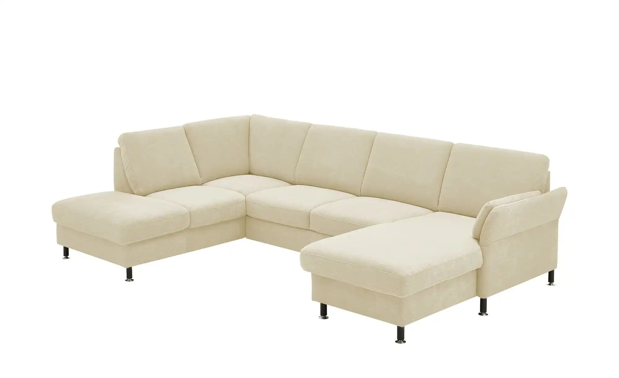 meinSofa Wohnlandschaft aus Flachgewebe Veit ¦ beige ¦ Maße (cm): B: 305 H: günstig online kaufen