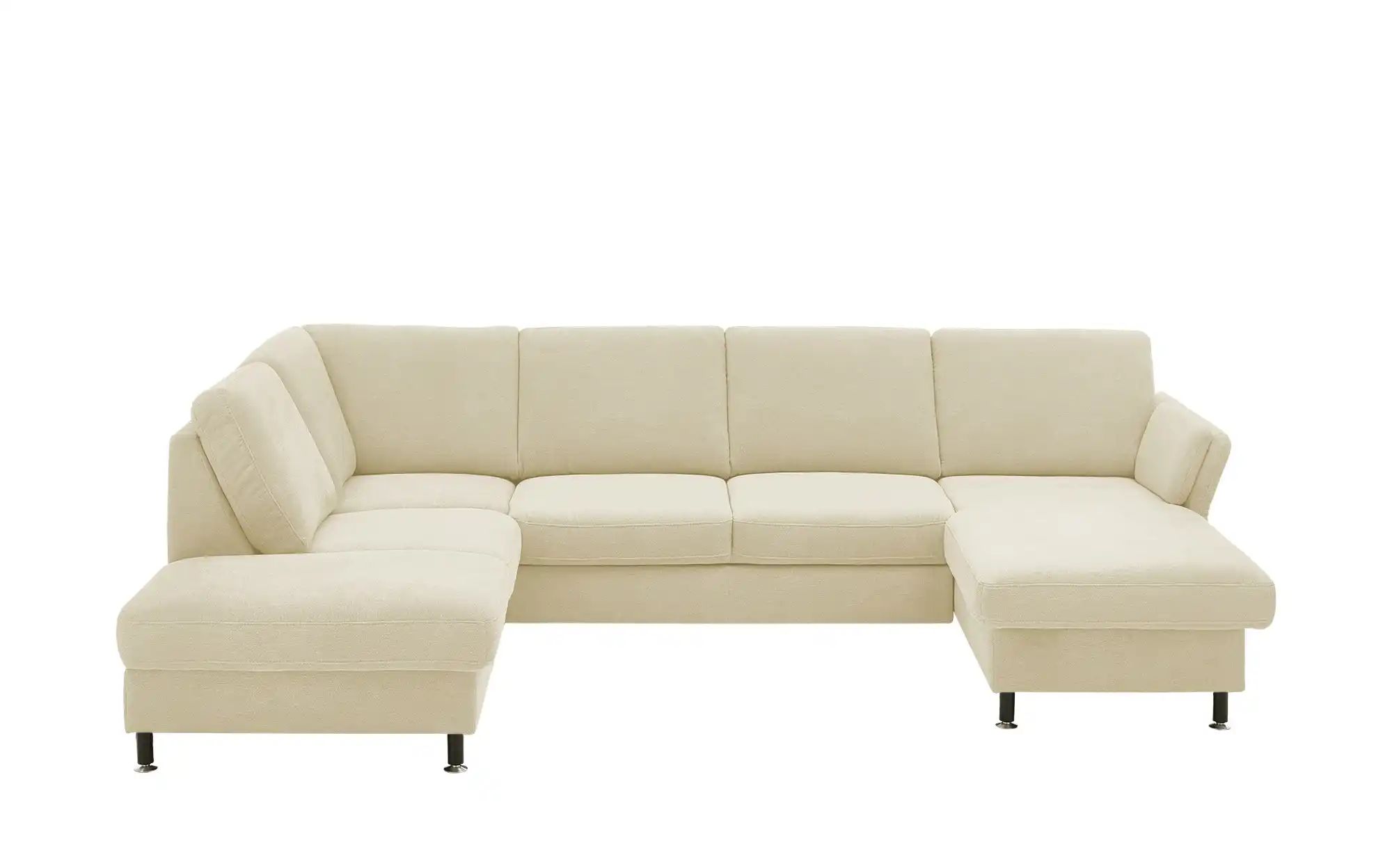 meinSofa Wohnlandschaft aus Flachgewebe Veit ¦ beige ¦ Maße (cm): B: 305 H: günstig online kaufen