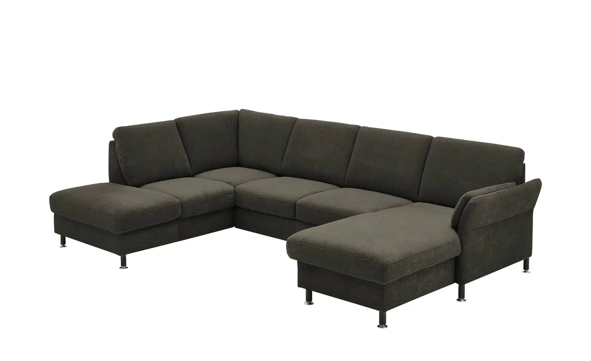 meinSofa Wohnlandschaft aus Flachgewebe Veit ¦ braun ¦ Maße (cm): B: 305 H: günstig online kaufen
