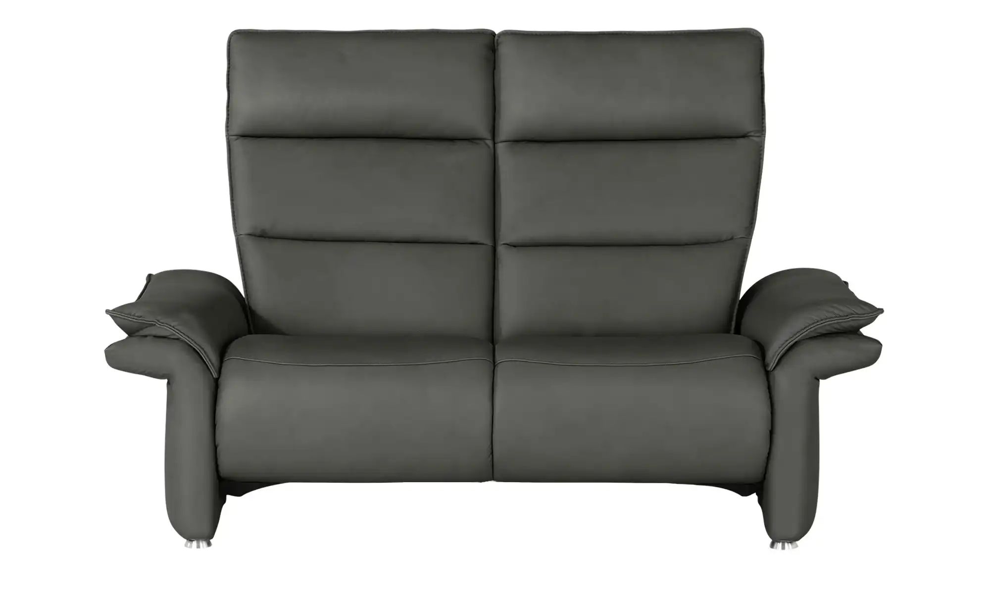 Hukla Ledersofa  Corvina ¦ grau ¦ Maße (cm): B: 154 H: 109 T: 90 Polstermöb günstig online kaufen