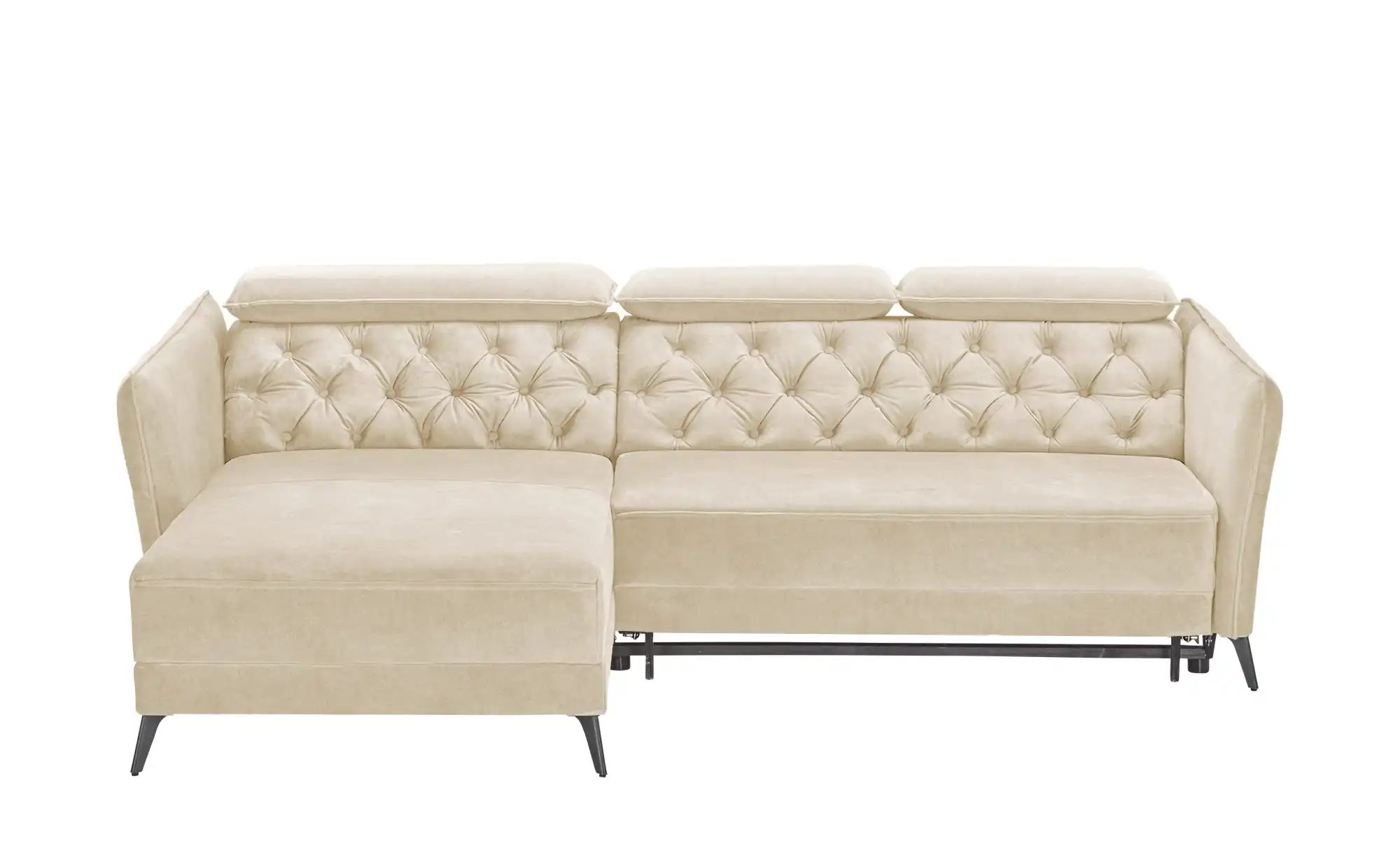 smart Ecksofa  Kavita ¦ beige ¦ Maße (cm): B: 254 H: 85 T: 199 Polstermöbel günstig online kaufen