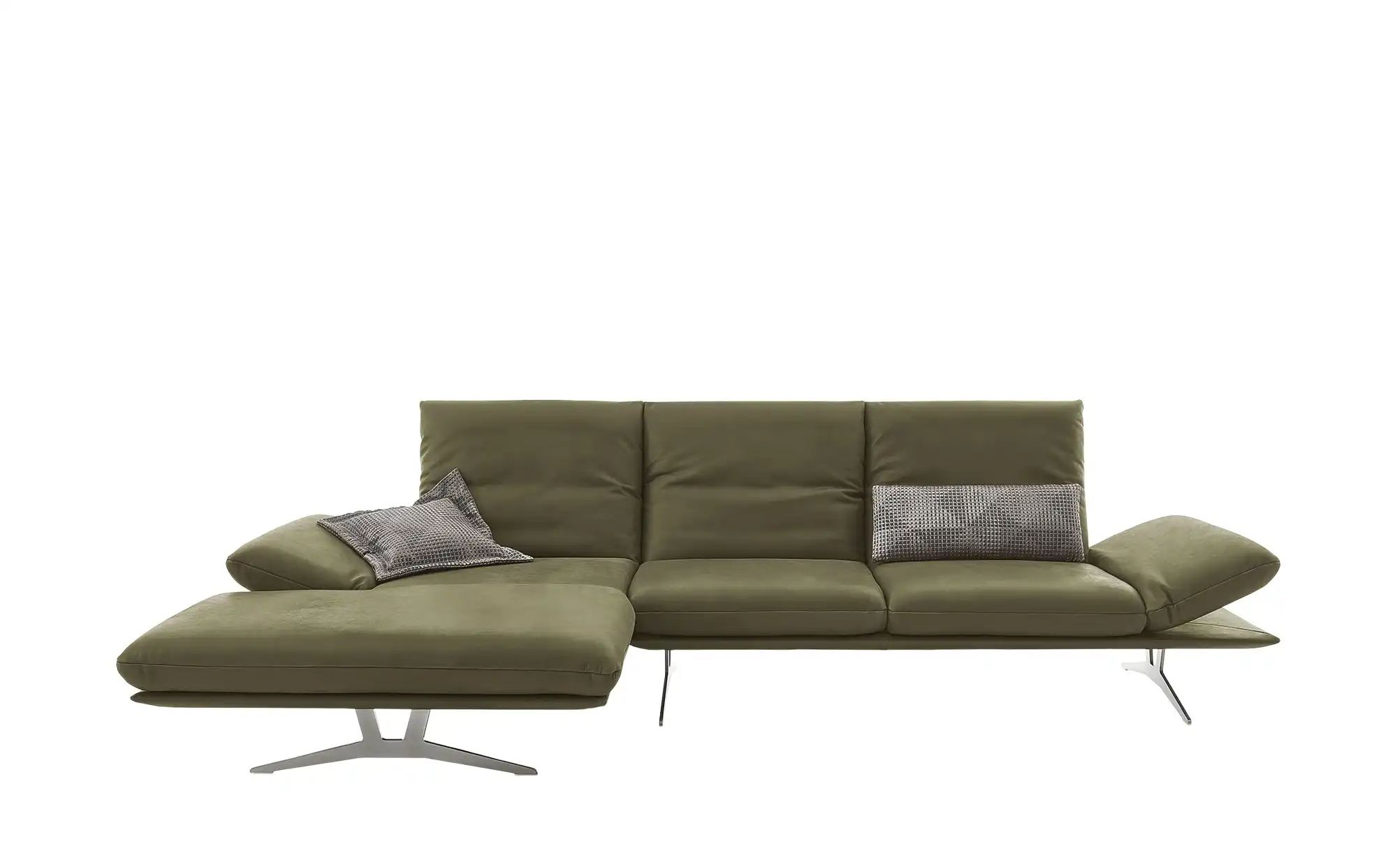 KOINOR Ecksofa Echtleder Francis ¦ grün ¦ Maße (cm): B: 314 H: 93 T: 159.0 günstig online kaufen