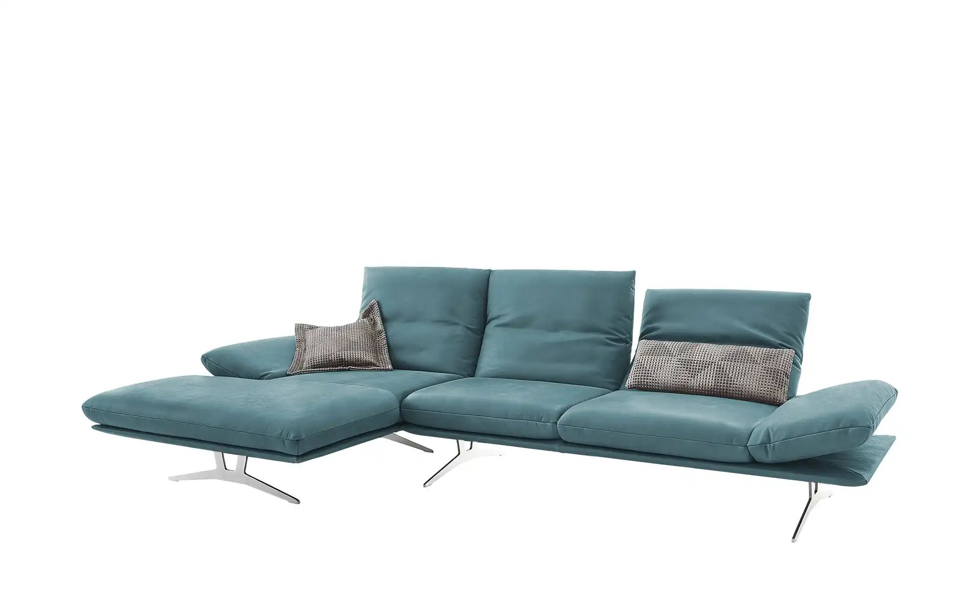 KOINOR Ecksofa Echtleder Francis ¦ türkis/petrol ¦ Maße (cm): B: 314 H: 93 günstig online kaufen